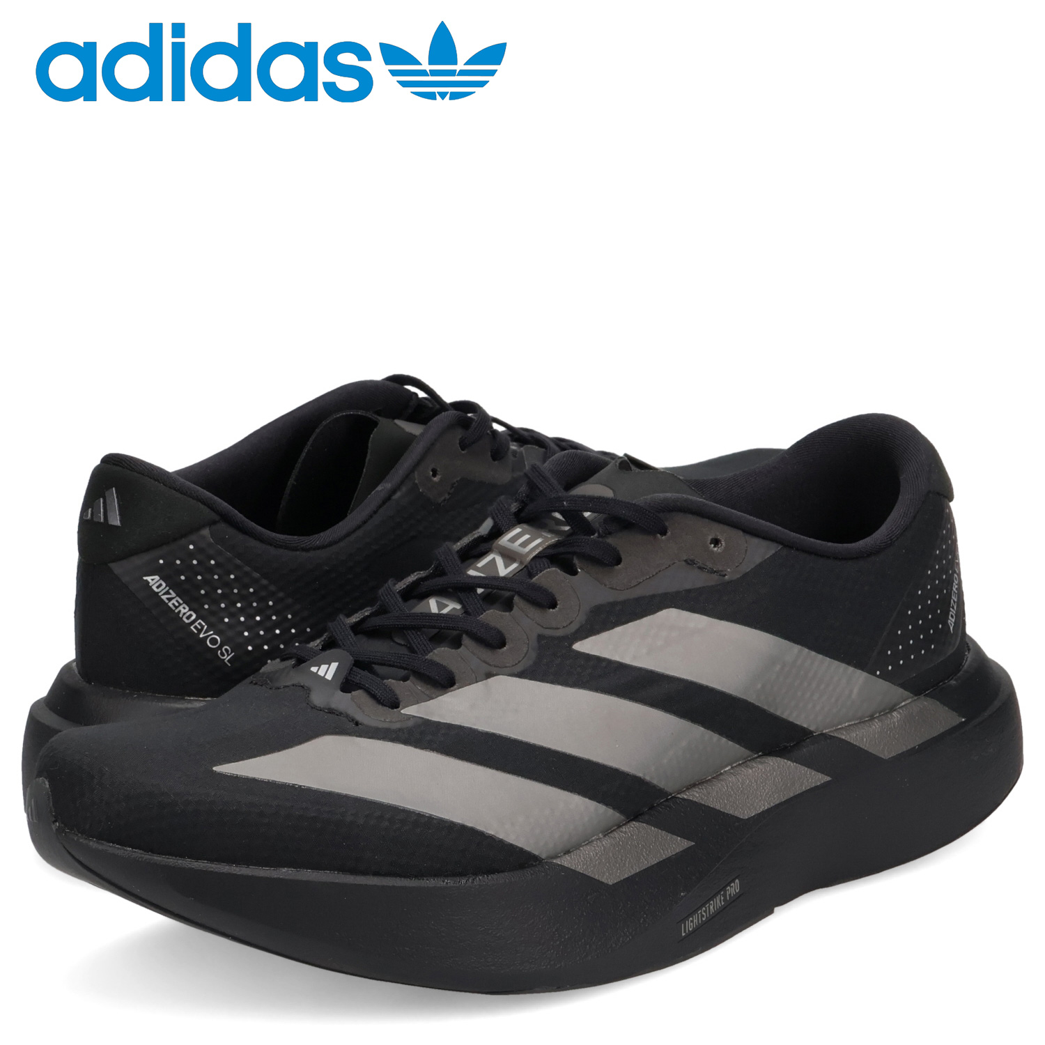 新品 adidas Adizero Evo SL 26.5 ブラック adidas Originals アディダス オリジナルス スニーカー アディゼロ EVO