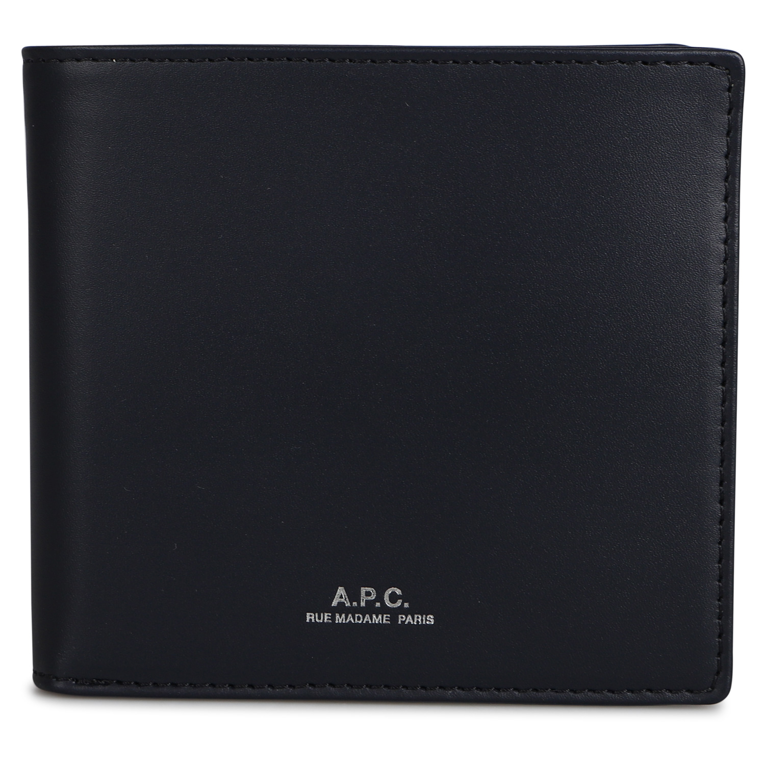 A.P.C. アーペーセー 財布 二つ折り メンズ レディース WALLET ブラック ネイビー 黒 PXAWV-H63340｜sneak｜02