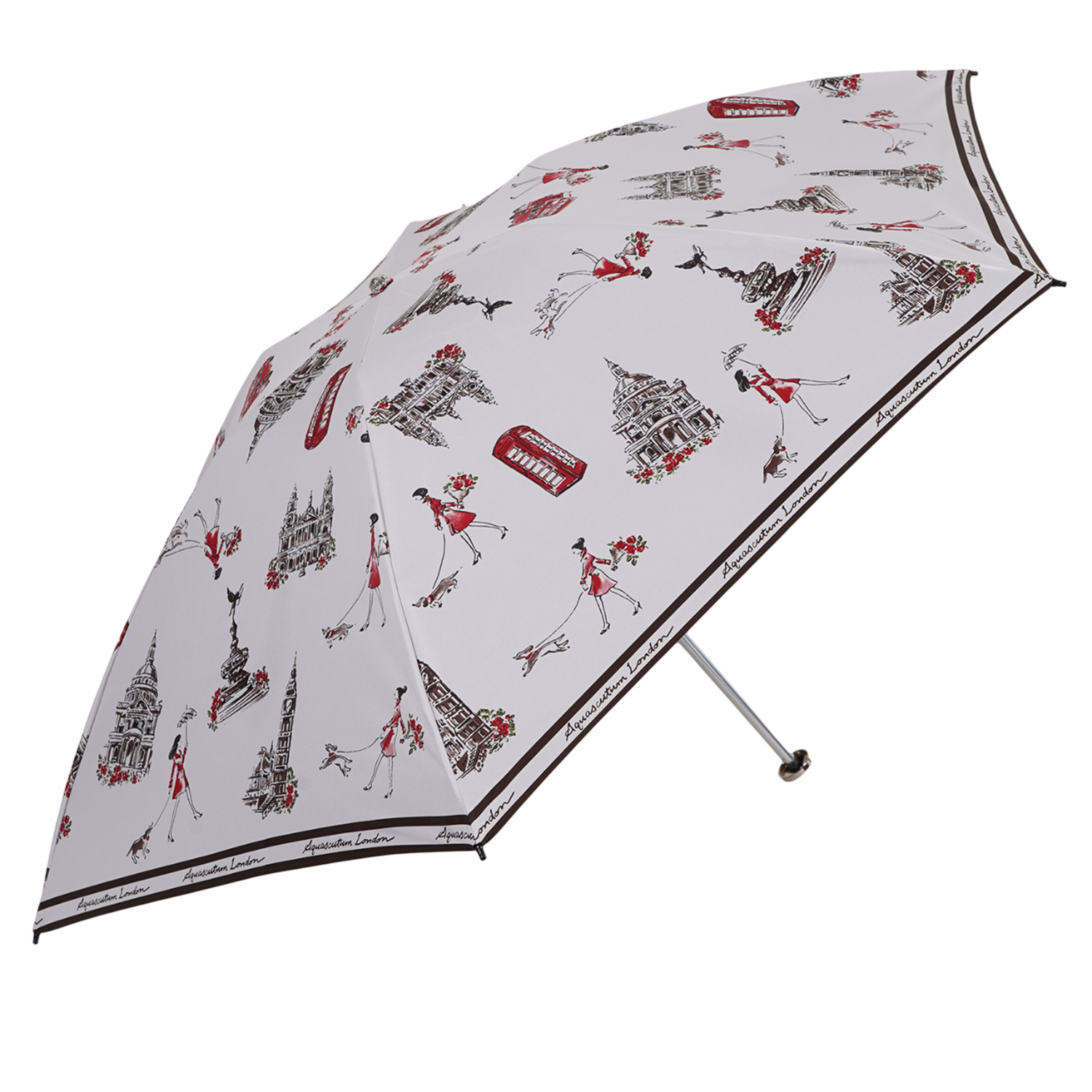 アクアスキュータム 日傘 折りたたみ 軽量 晴雨兼用 レディース 50cm 一級遮光 遮熱 UVカッ...