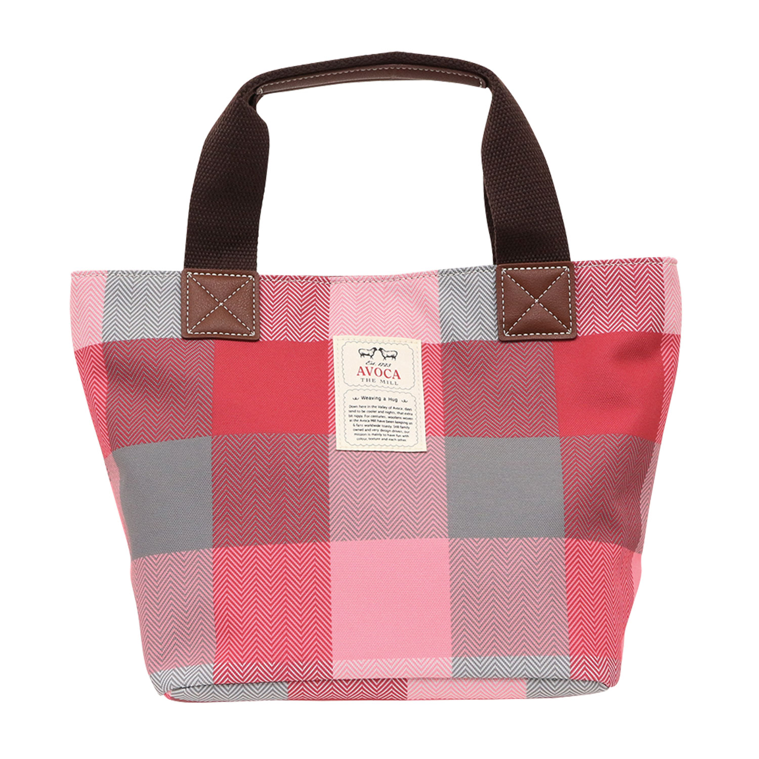 AVOCA アヴォカ バッグ トートバッグ レディース チェック柄 COLOR TOTE BAG ACT-003｜sneak｜04