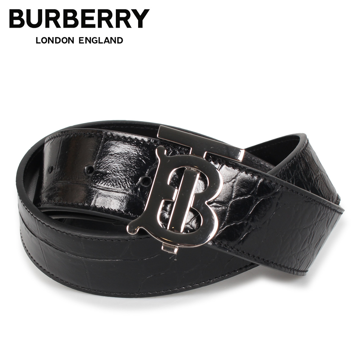 バーバリー BURBERRY ベルト レザーベルト メンズ BELT ブラック