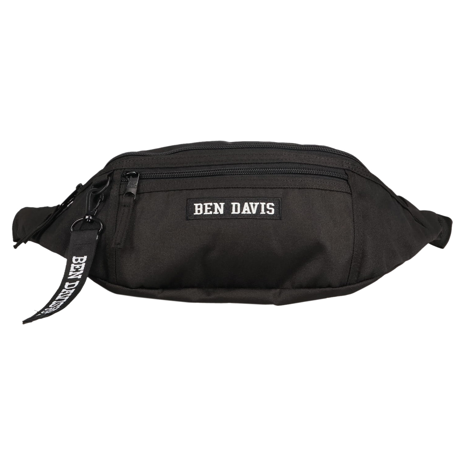 BENDAVIS ベンデイビス バッグ ウエストバッグ ボディバッグ メンズ レディース 斜めがけ 軽量 ファスナー付き LOGO TAPE WAISTBAG ブラック 黒 BDW-9274 | BEN DAVIS | 01
