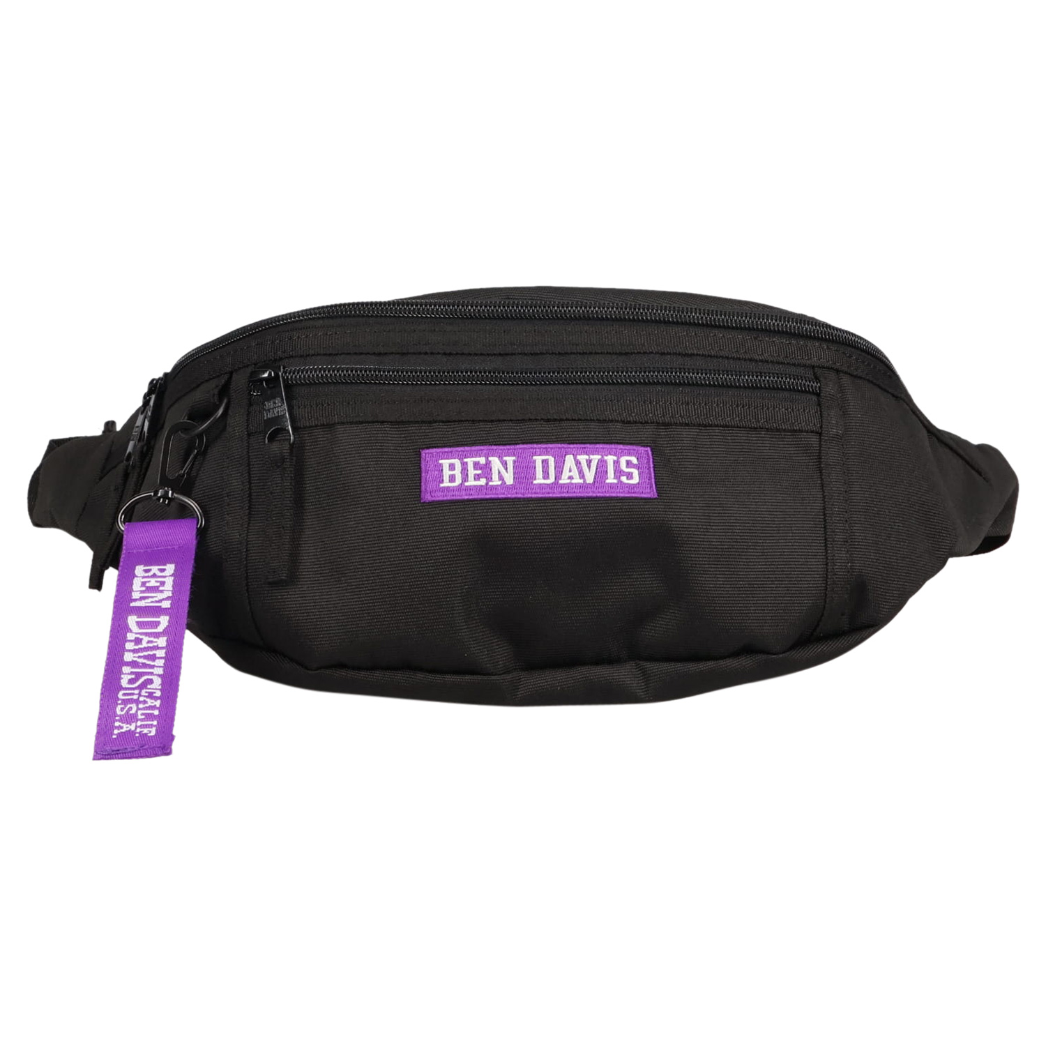BENDAVIS ベンデイビス バッグ ウエストバッグ ボディバッグ メンズ レディース 斜めがけ 軽量 ファスナー付き LOGO TAPE WAISTBAG ブラック 黒 BDW-9274 | BEN DAVIS | 02