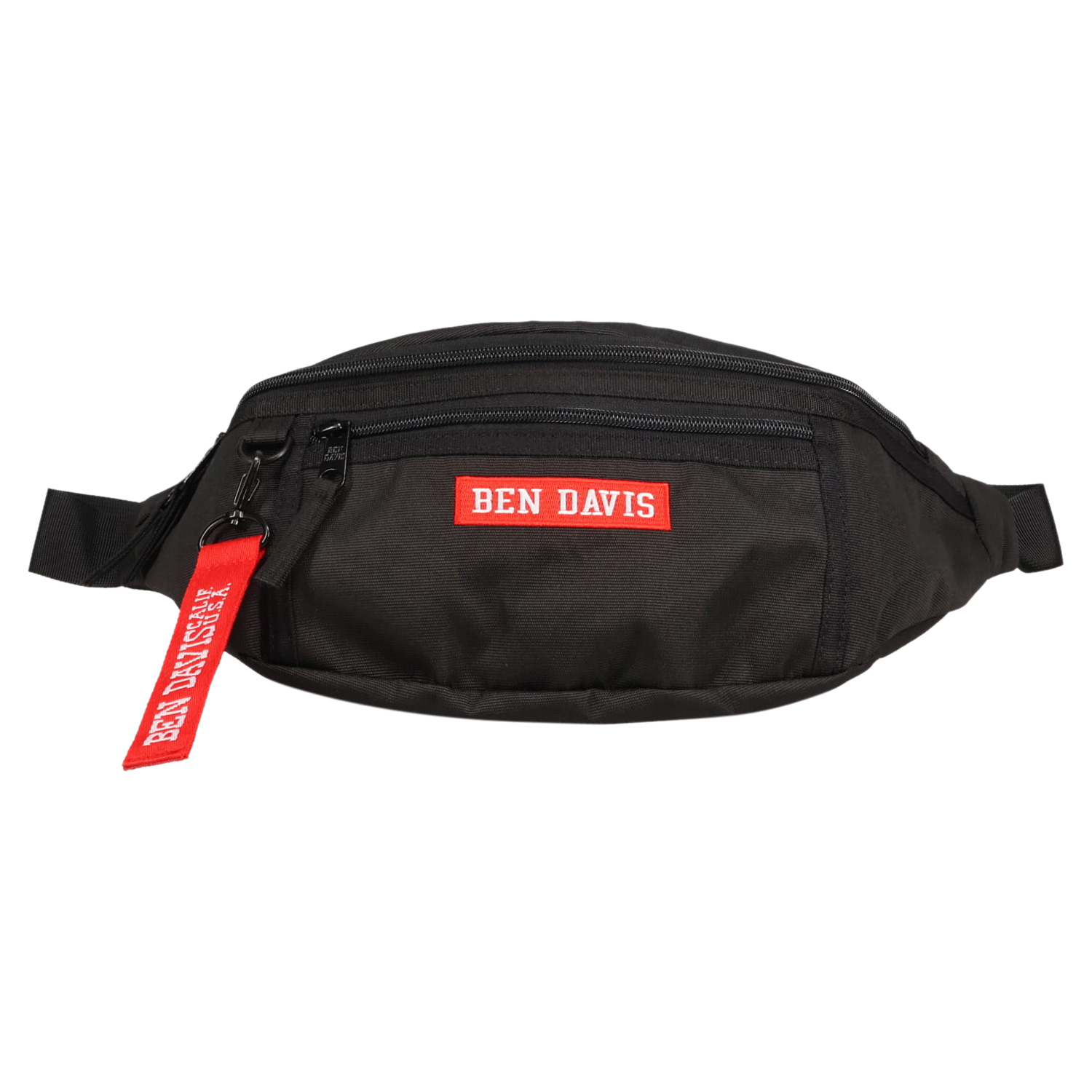 BENDAVIS ベンデイビス バッグ ウエストバッグ ボディバッグ メンズ レディース 斜めがけ 軽量 ファスナー付き LOGO TAPE WAISTBAG ブラック 黒 BDW-9274 | BEN DAVIS | 03