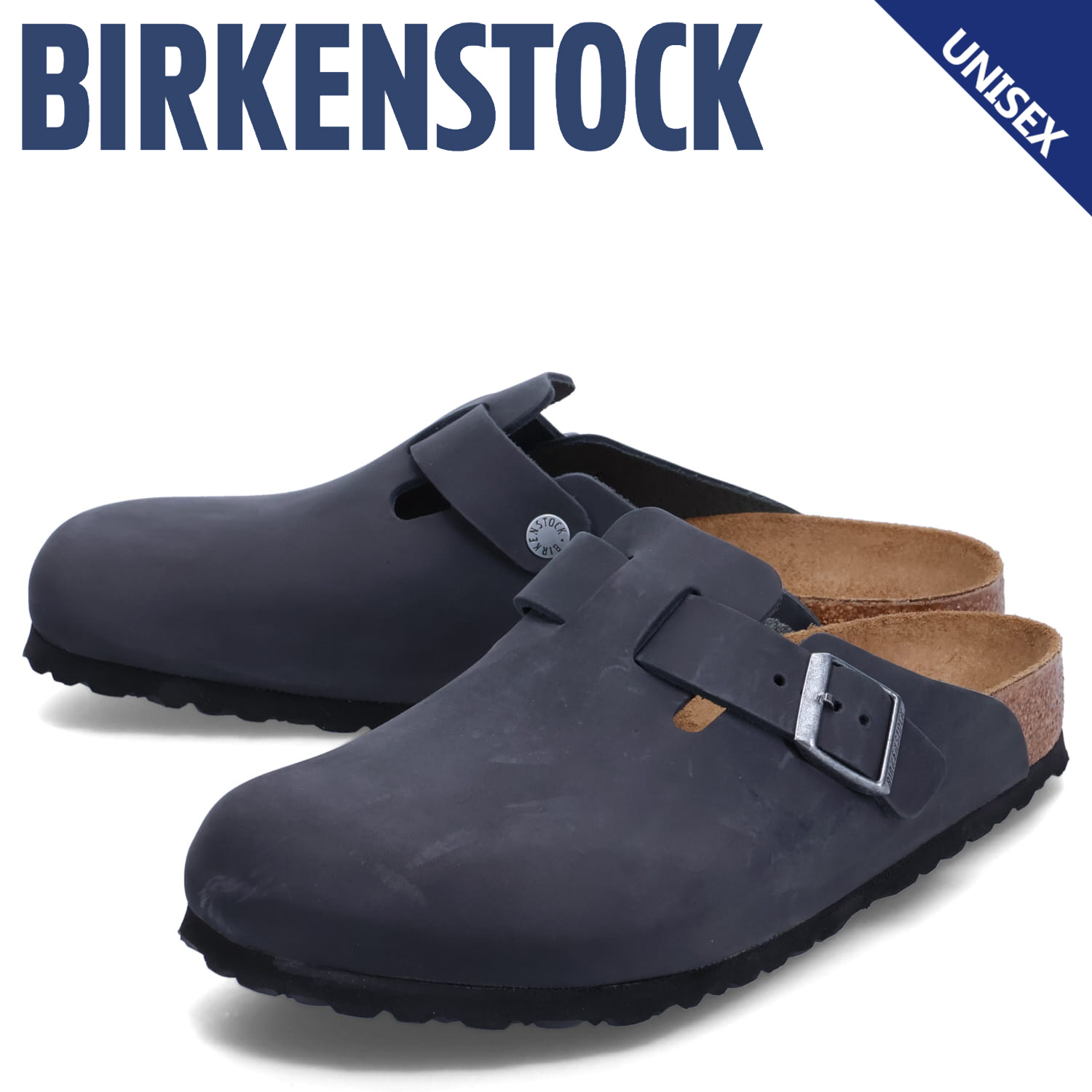 【美品】BIRKENSTOCK BOSTON /オイルドレザー　ブラック40 Boston Natural Leather Oiled in Color Black | BIRKENSTOCK Norway