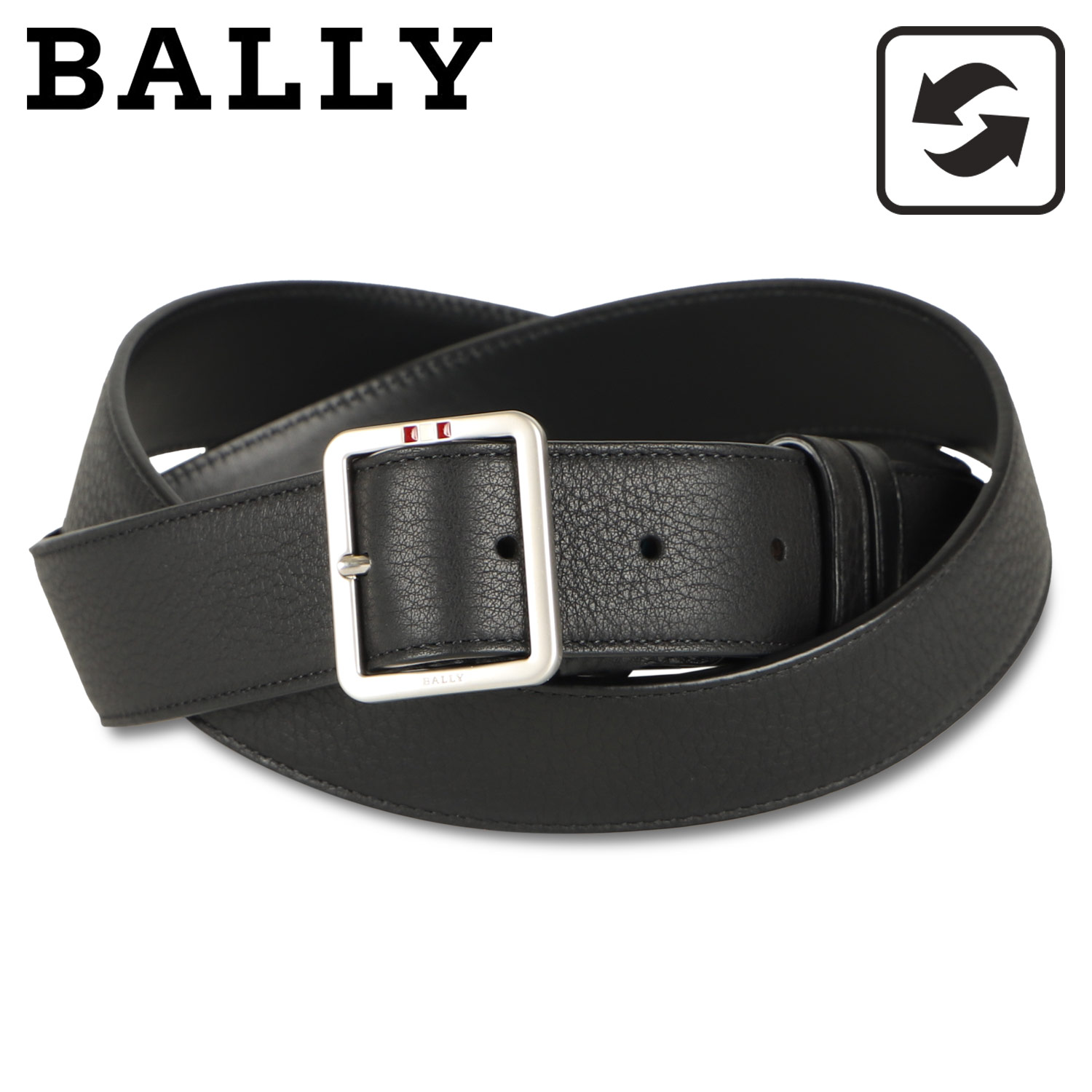 【予約受付中】 メラー レザーベルト バリー Bally メンズ 本革 リバーシブル 小物