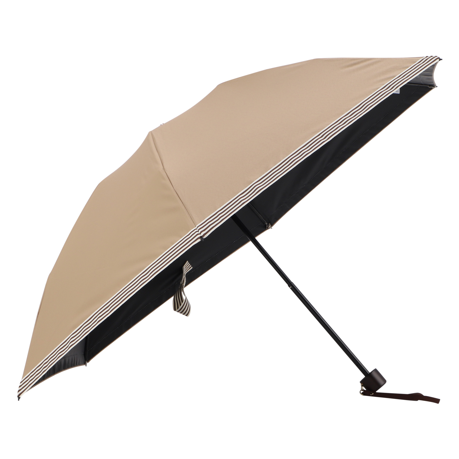 本日限定値下げ 新品未使用 Beaurance ビューランス 日傘 ベージュ ビューランス Beaurance 日傘 ショート 傘 完全遮光 晴雨兼用