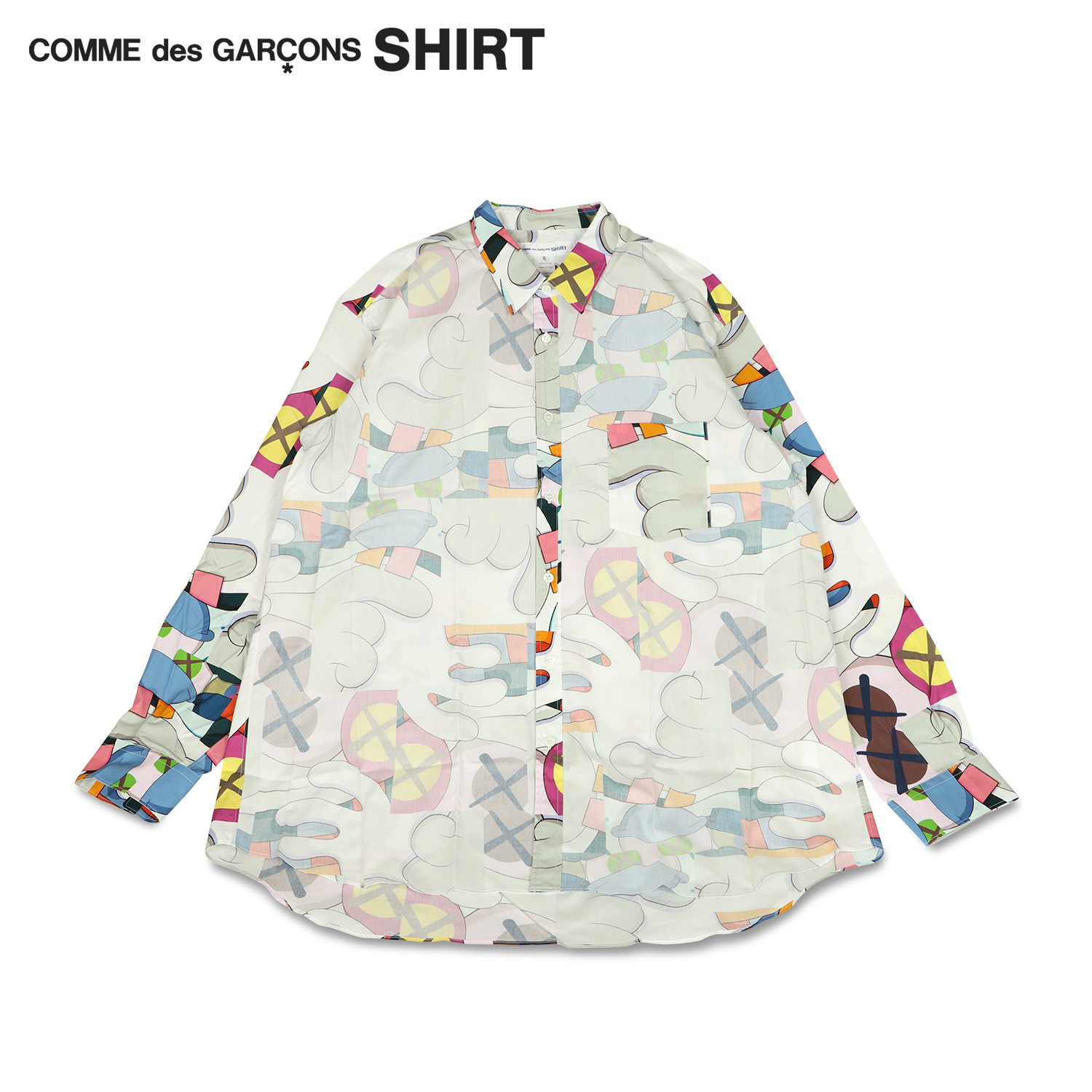 コムデギャルソン シャツ Comme des Garcons SHIRT 長袖 カウズ コラボ KAWS FH-B022 COMME des GARCONS（コムデギャルソン） シャツ Comme des Garcons