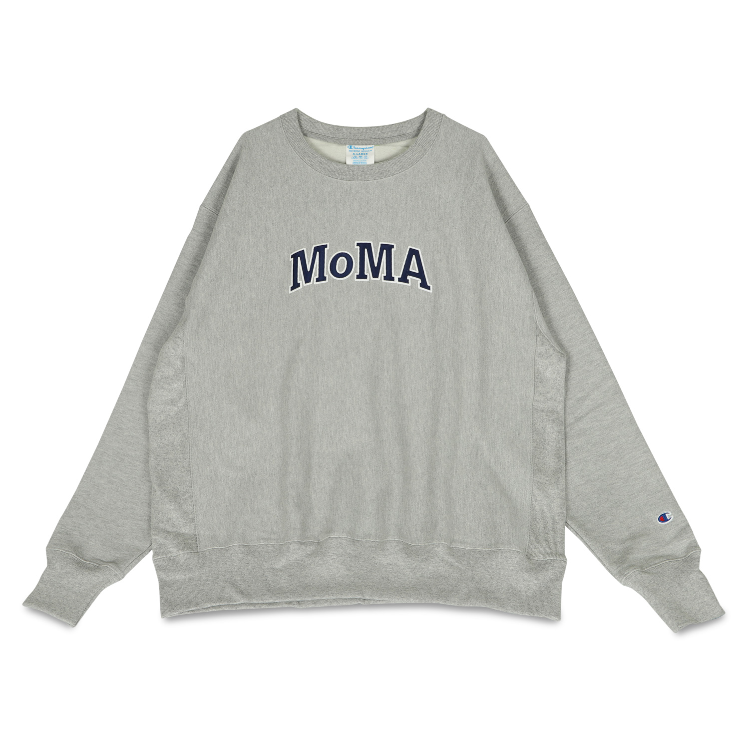 チャンピオン モマ Champion MoMA スウェット トレーナー クルーネック スウェットシャツ メンズ レディース CREWNECK SWEATSHIRT グレー レッド グリーン｜sneak｜03