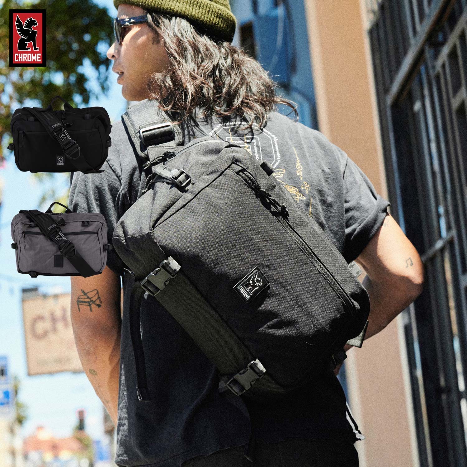 CHROME メッセンジャーバッグ × KADET MAX BLACK TARP/BLACK XRF
