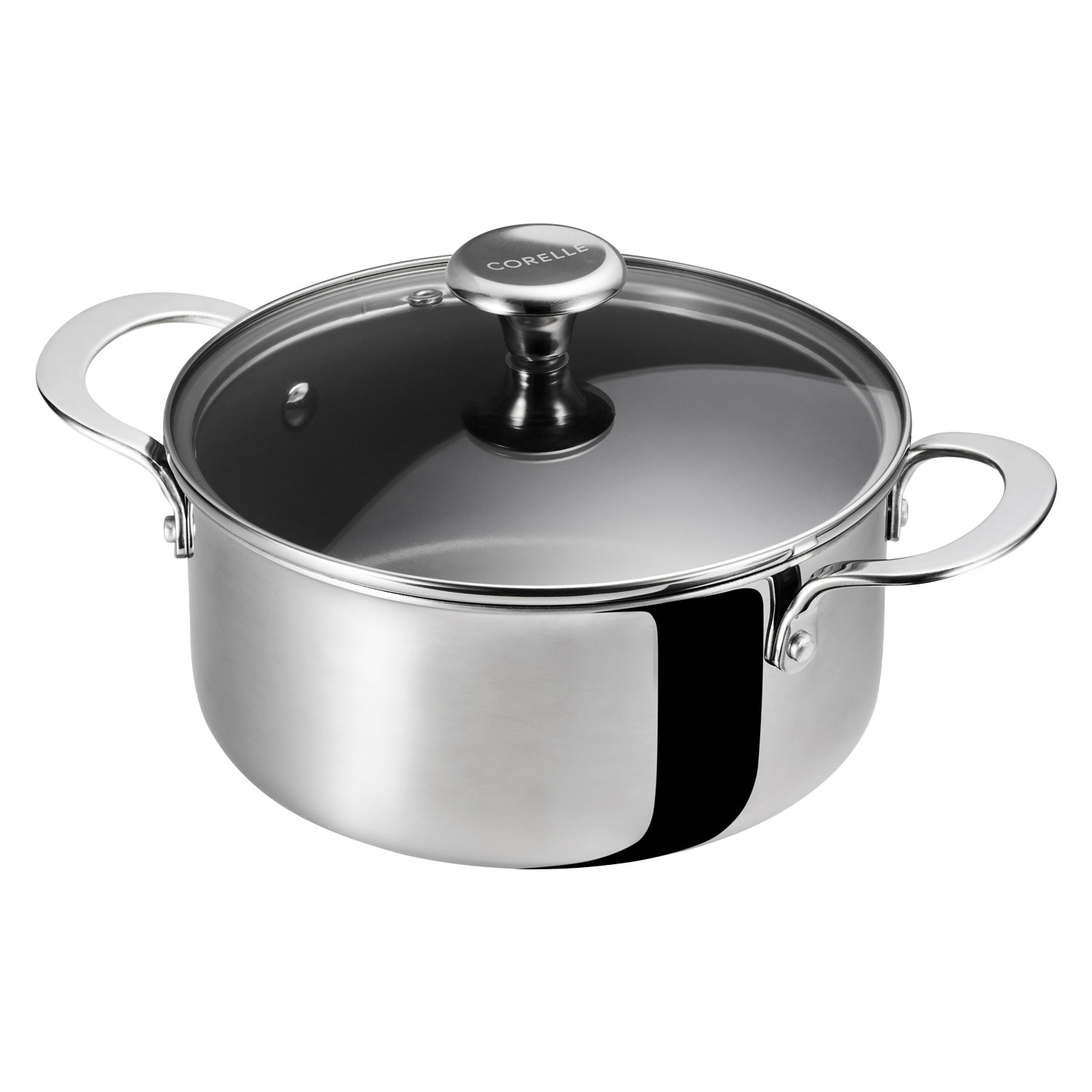 コレール CORELLE 鍋 両手鍋 キャセロール 20cm ガラスふた付 IH ガス