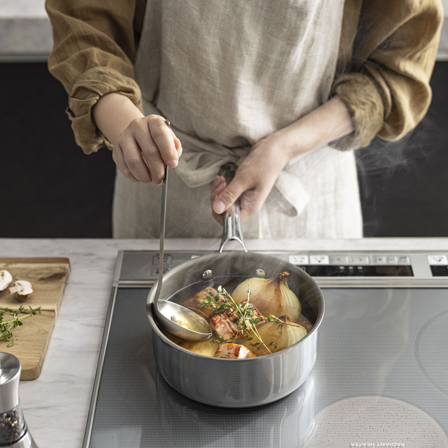 コレール CORELLE 鍋 片手鍋 ソースパン 18cm ガラスふた付 IH ガス