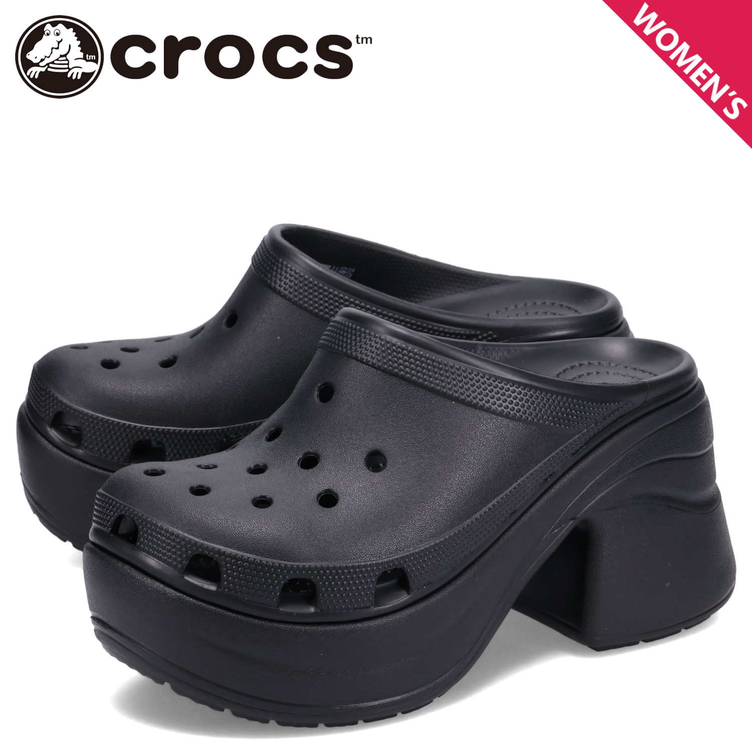 Dandelion868ページ crocs クロックス 厚底 ハイヒール レディース サンダル