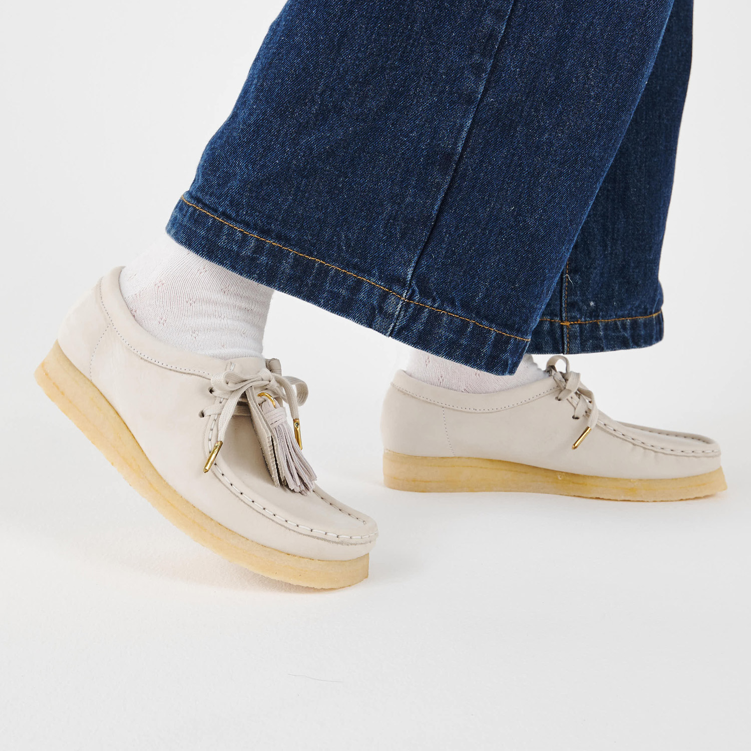 試着のみ♡CLARKS ORIGINALS♡ワラビー♡モカシンベージュ♡UK6 試着