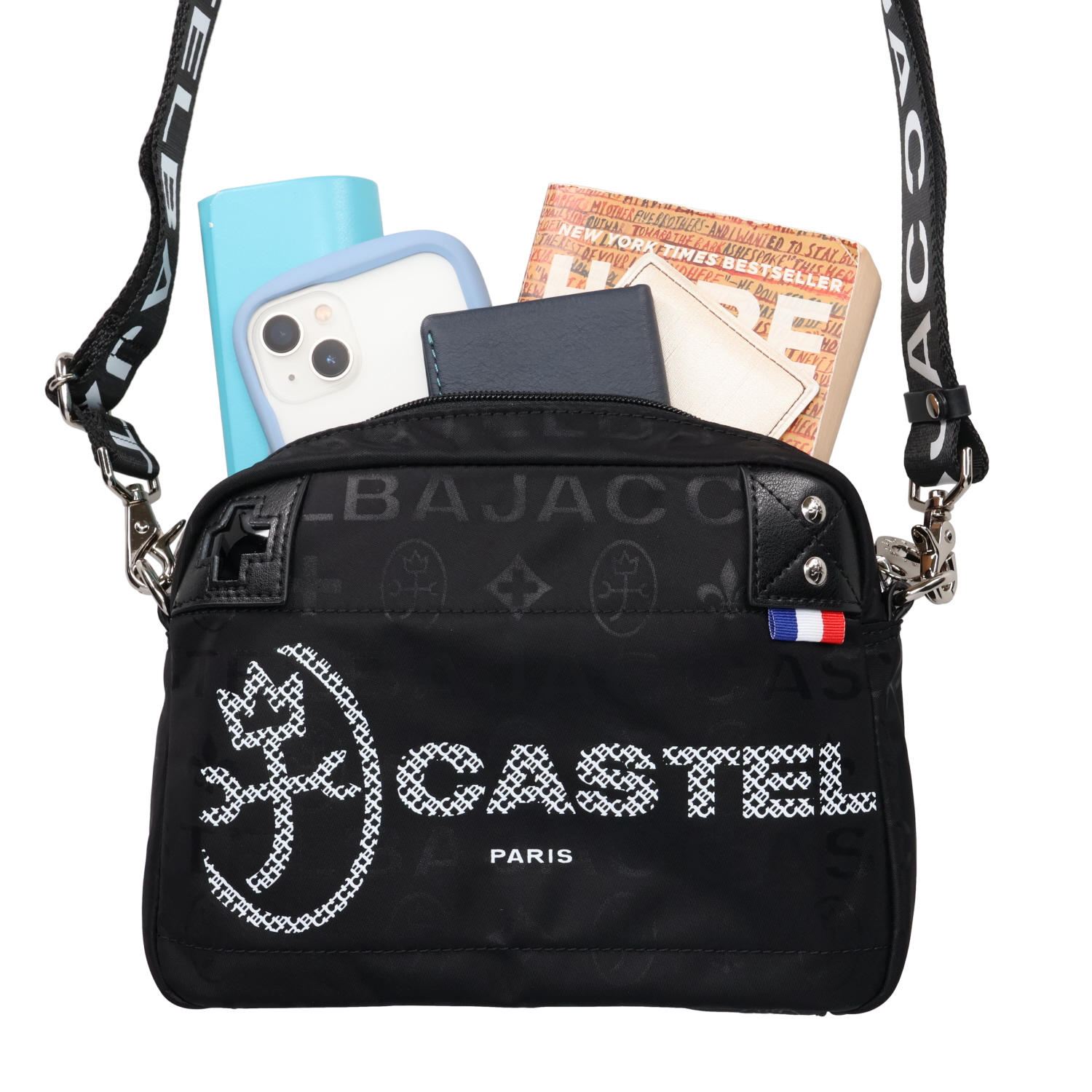 CASTELBAJAC ショルダーバッグ ブラック/ホワイト CASTELBAJAC ショルダーバッグ カステルバジャック レディース