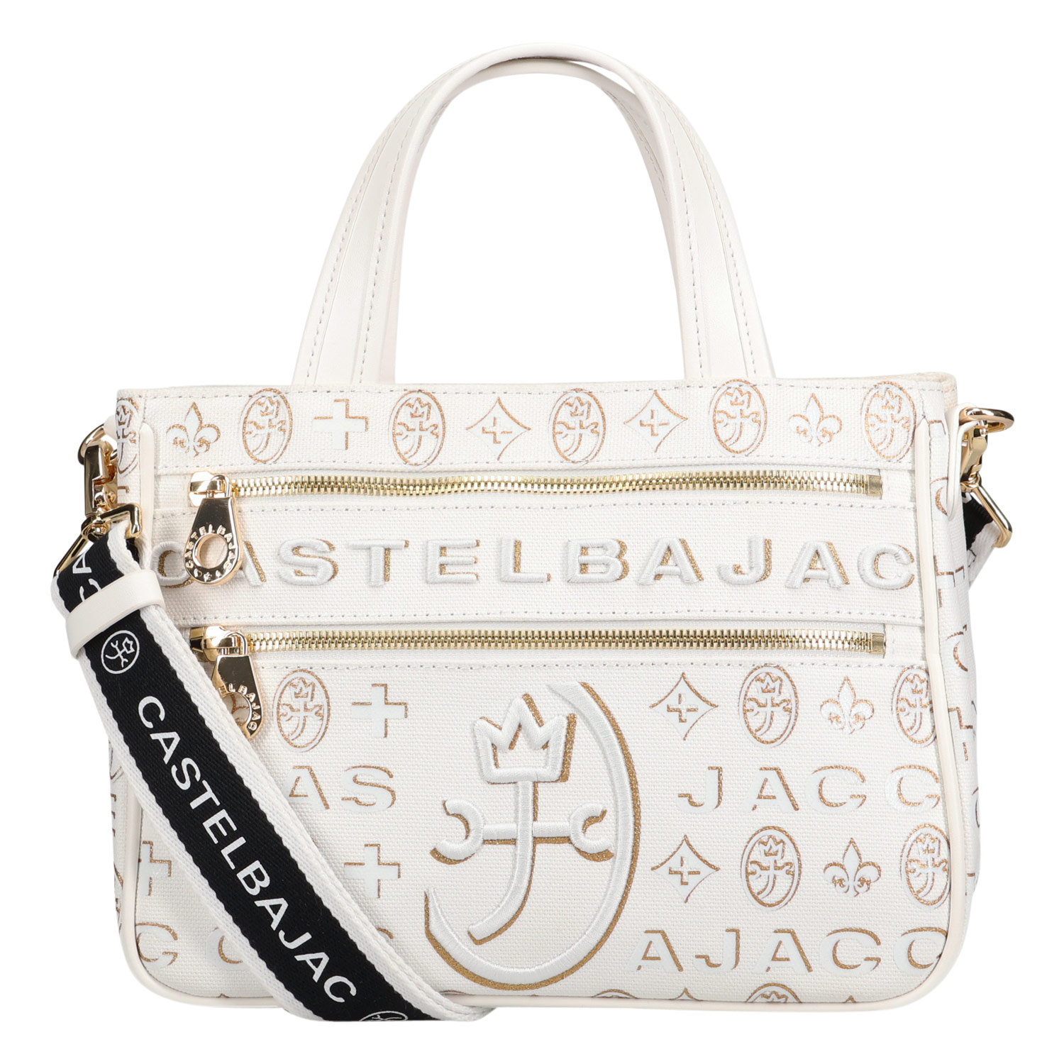 即購入可 CASTELBAJAC カステルバジャックバッグ ホワイト CASTELBAJAC カステルバジャック シテ バッグ トートバッグ