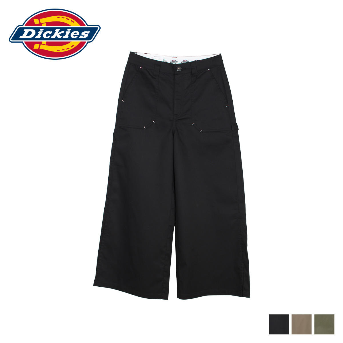 ディッキーズ Dickies ワークパンツ パンツ ワイドパンツ レディース 