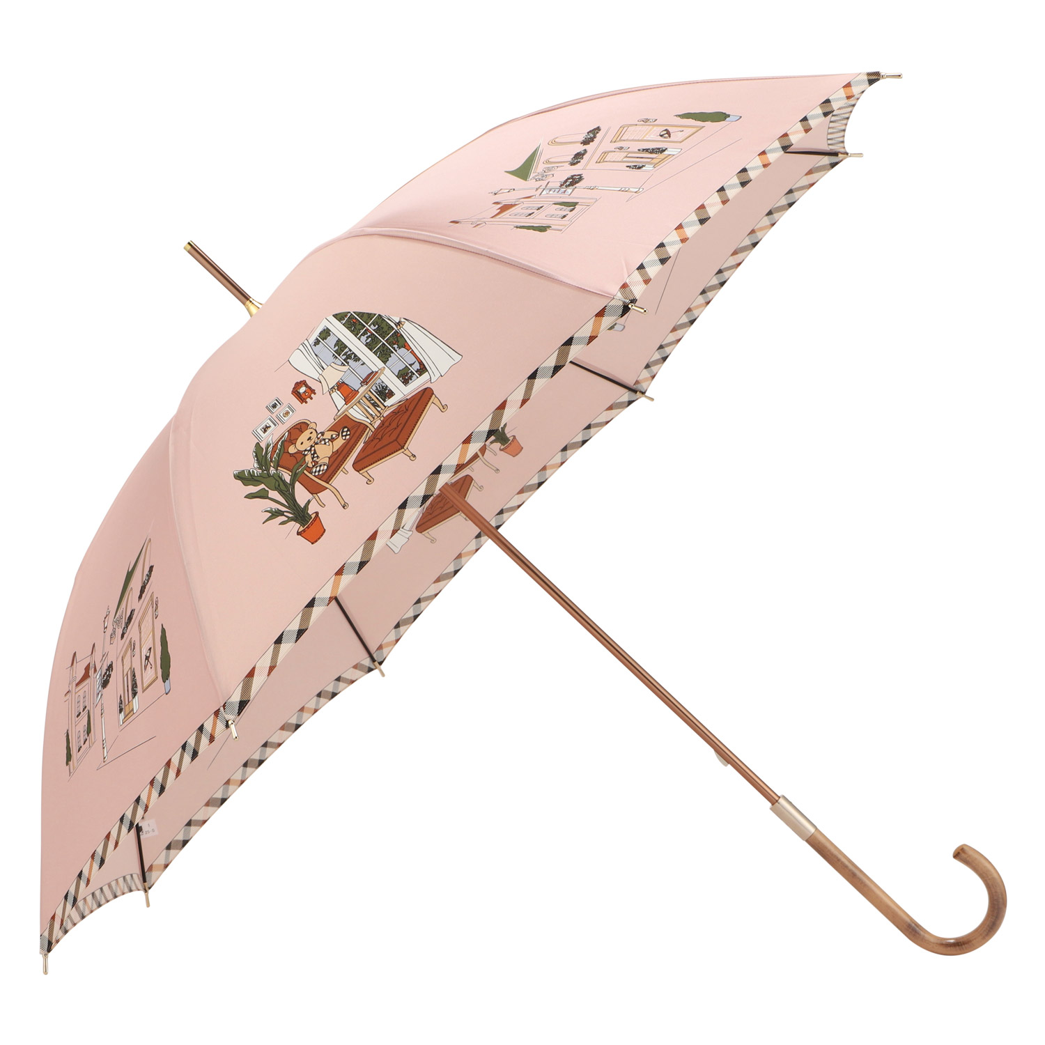 DAKS（ダックス） 長傘 雨傘 レディース 60cm 日本製 軽量 ネイビー