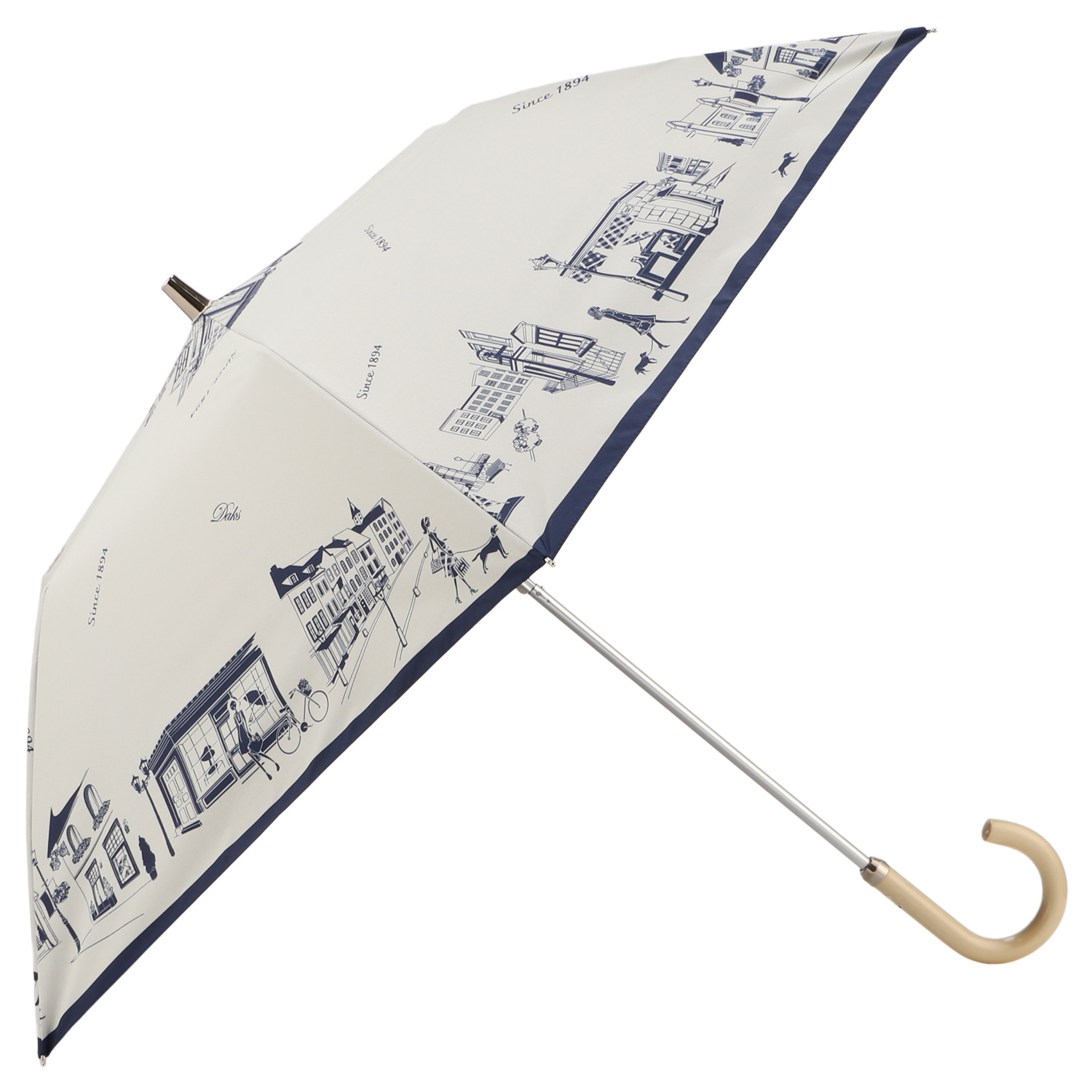 DAKS（ダックス） 雨傘 日傘 晴雨兼用 折りたたみ傘 2段 レディース