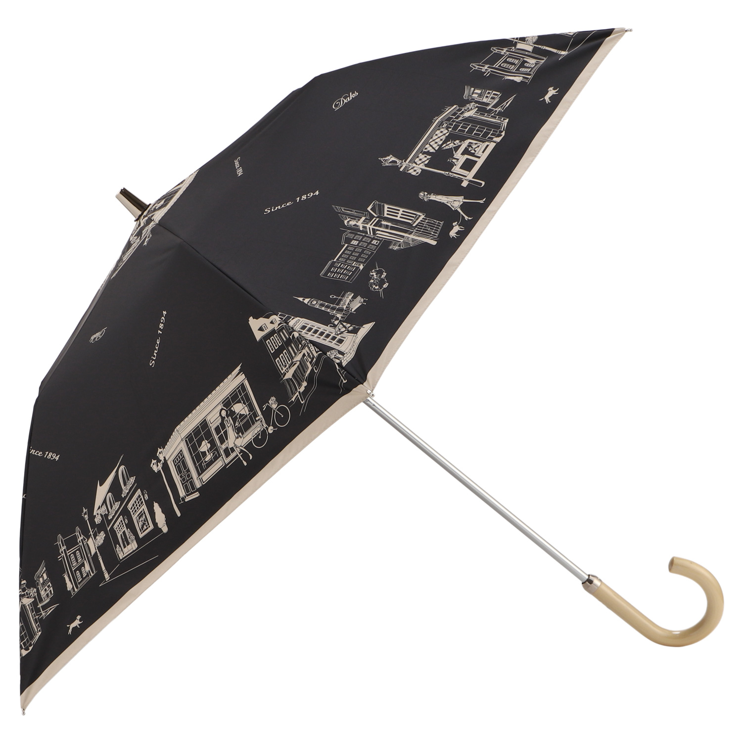 DAKS（ダックス） 雨傘 日傘 晴雨兼用 折りたたみ傘 2段 レディース