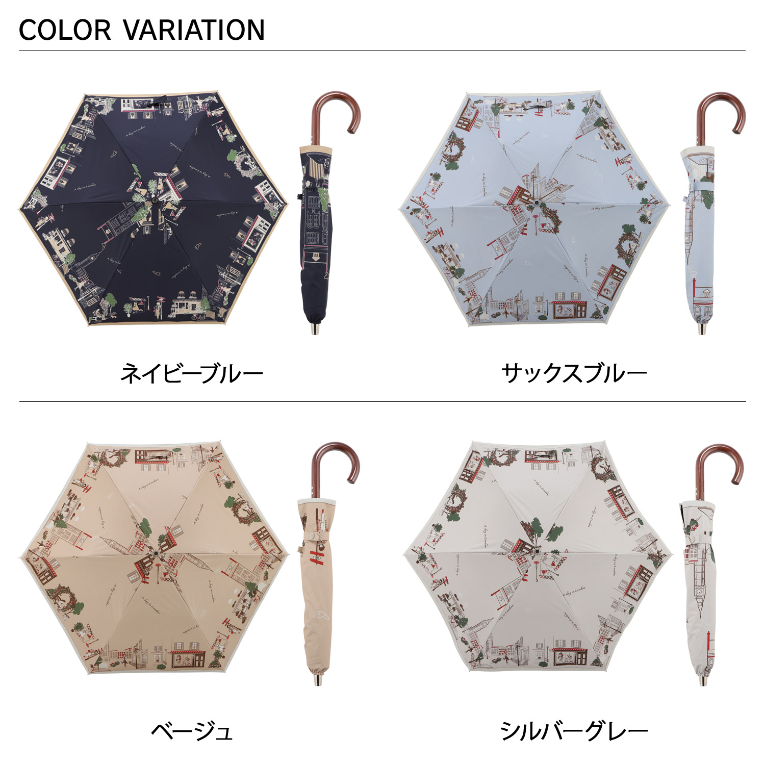 DAKS（ダックス） 雨傘 日傘 晴雨兼用 折りたたみ傘 2段 レディース