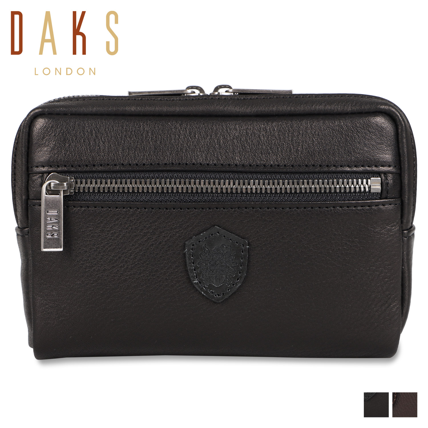 DAKS（ダックス） ベルトポーチ 小物入れ メンズ 本革 小さめ BELT