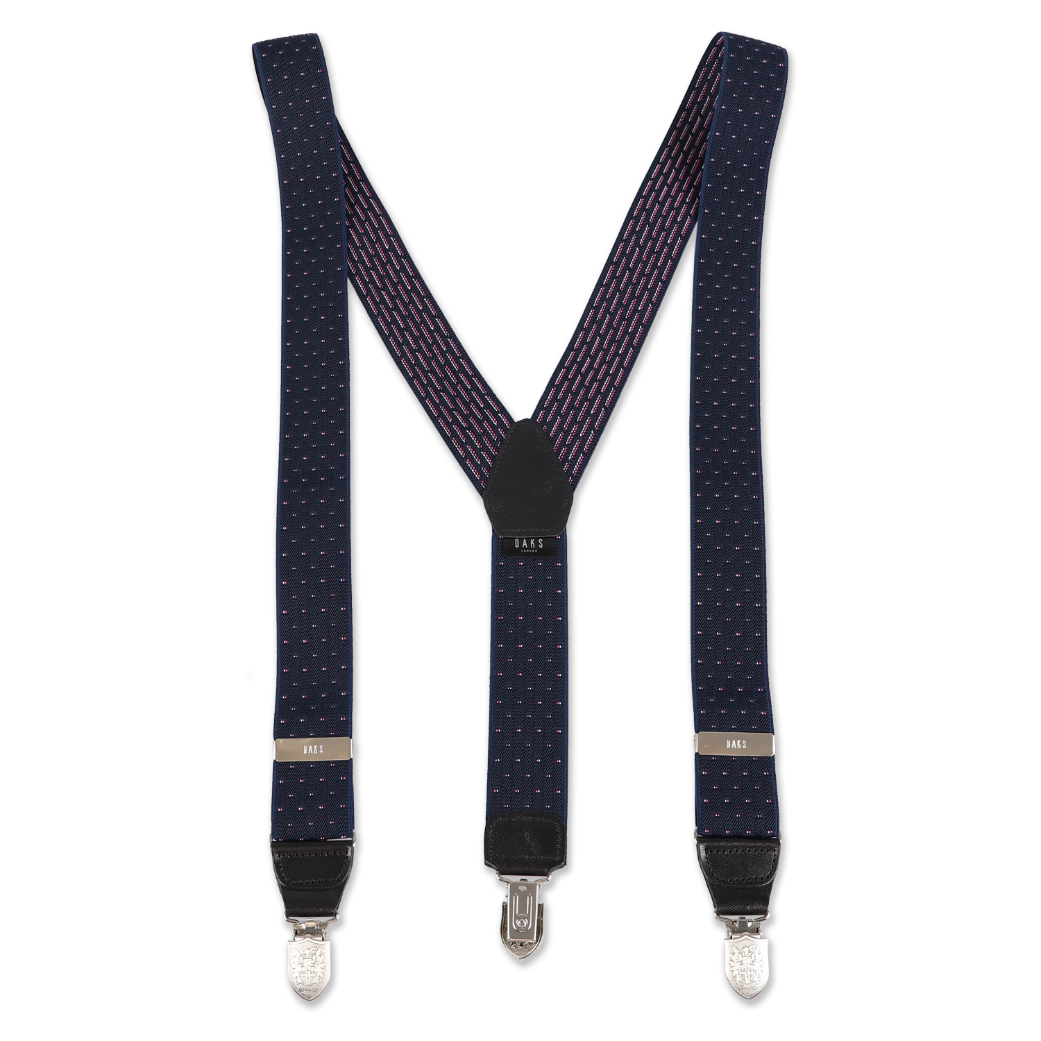 DAKS ダックス サスペンダー 吊りバンド メンズ Y字 SUSPENDERS グレー ネイビー ワイン DS11880｜sneak｜03