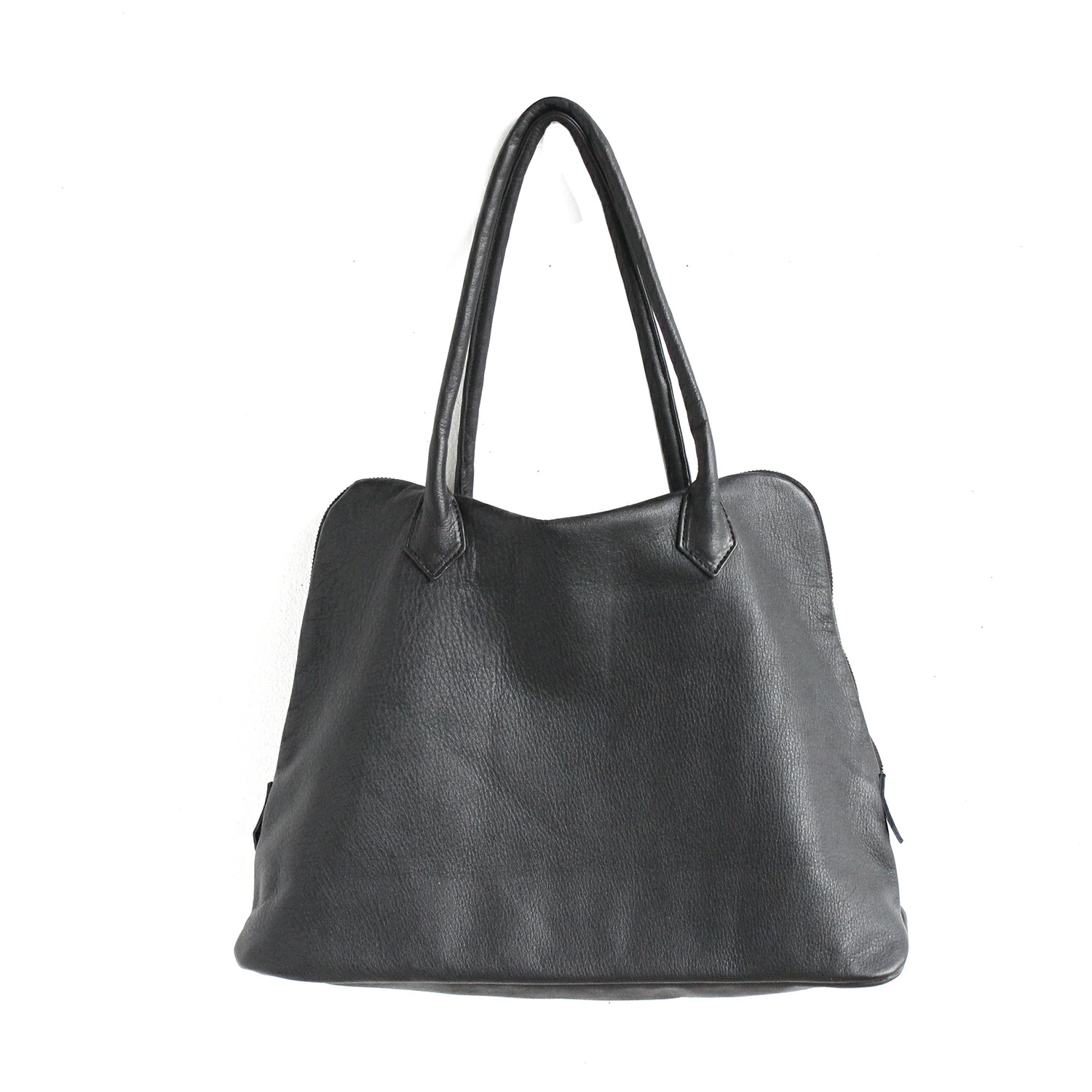 DO ドー トートバッグ メンズ レディース A4サイズ対応 A4サイズ対応 縦型 縦型 SILVA TOTE BAG LEATHER NOIR ブラック 黒 61110750-49-99の画像