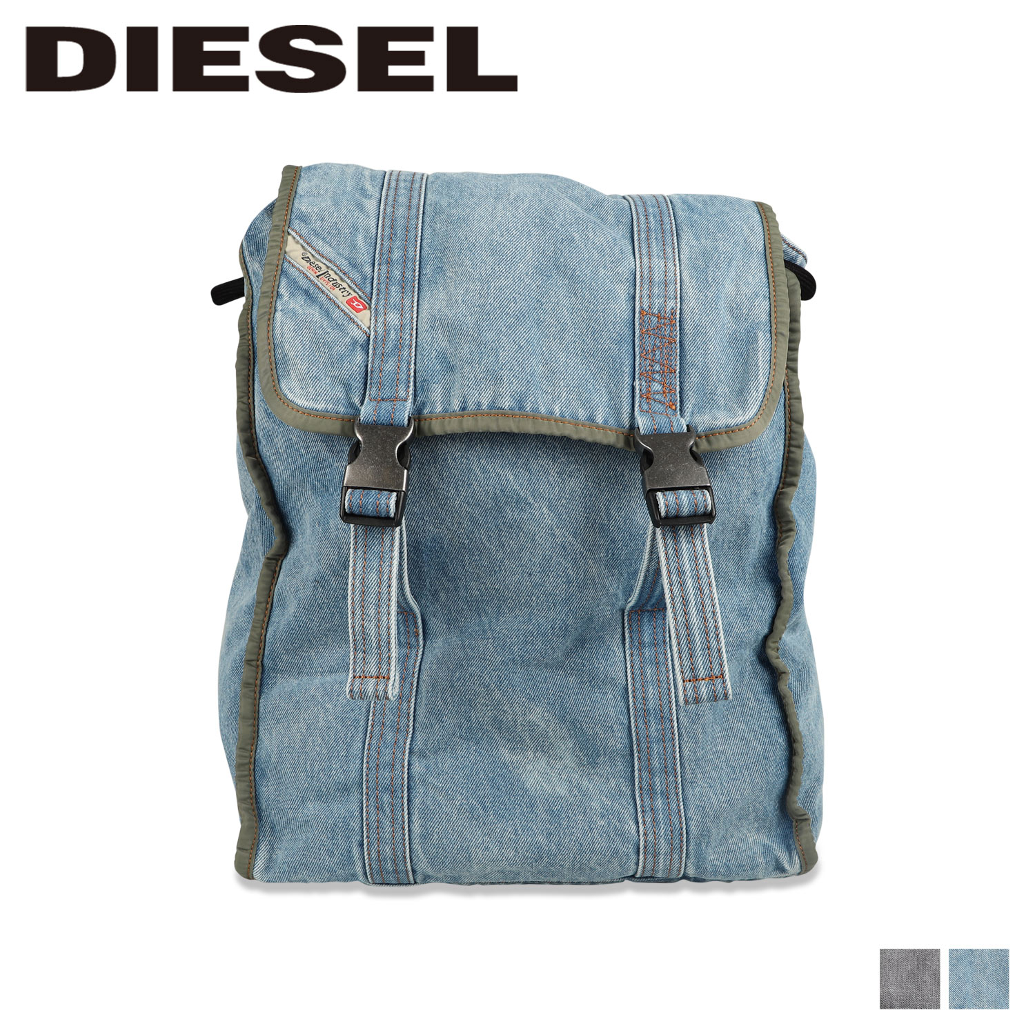 DIESEL ディーゼル リュック デニム ブルー X08382P4443-