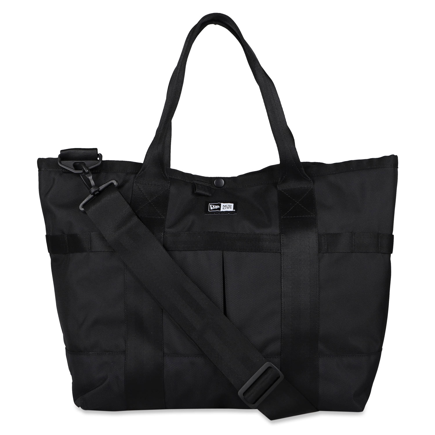 ニューエラ NEW ERA ショルダーバッグ トートバッグ メンズ レディース 斜めがけ ファスナー付き 22L TOTE BAG ブラック 黒｜sneak｜02