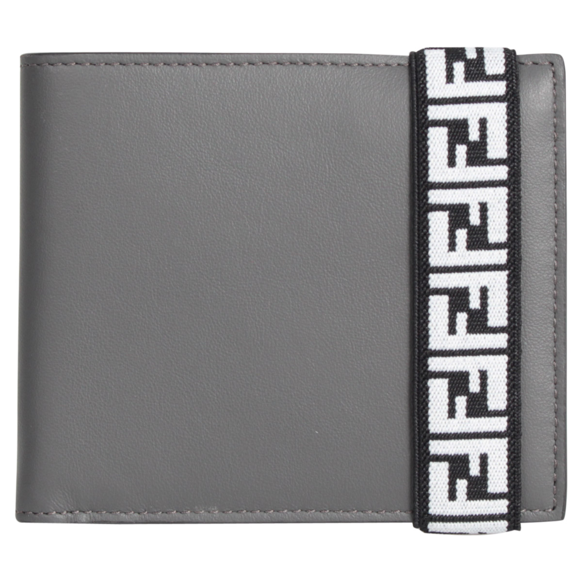 フェンディ FENDI 財布 二つ折り メンズ BI-FOLD WALLET グレー 7M0266