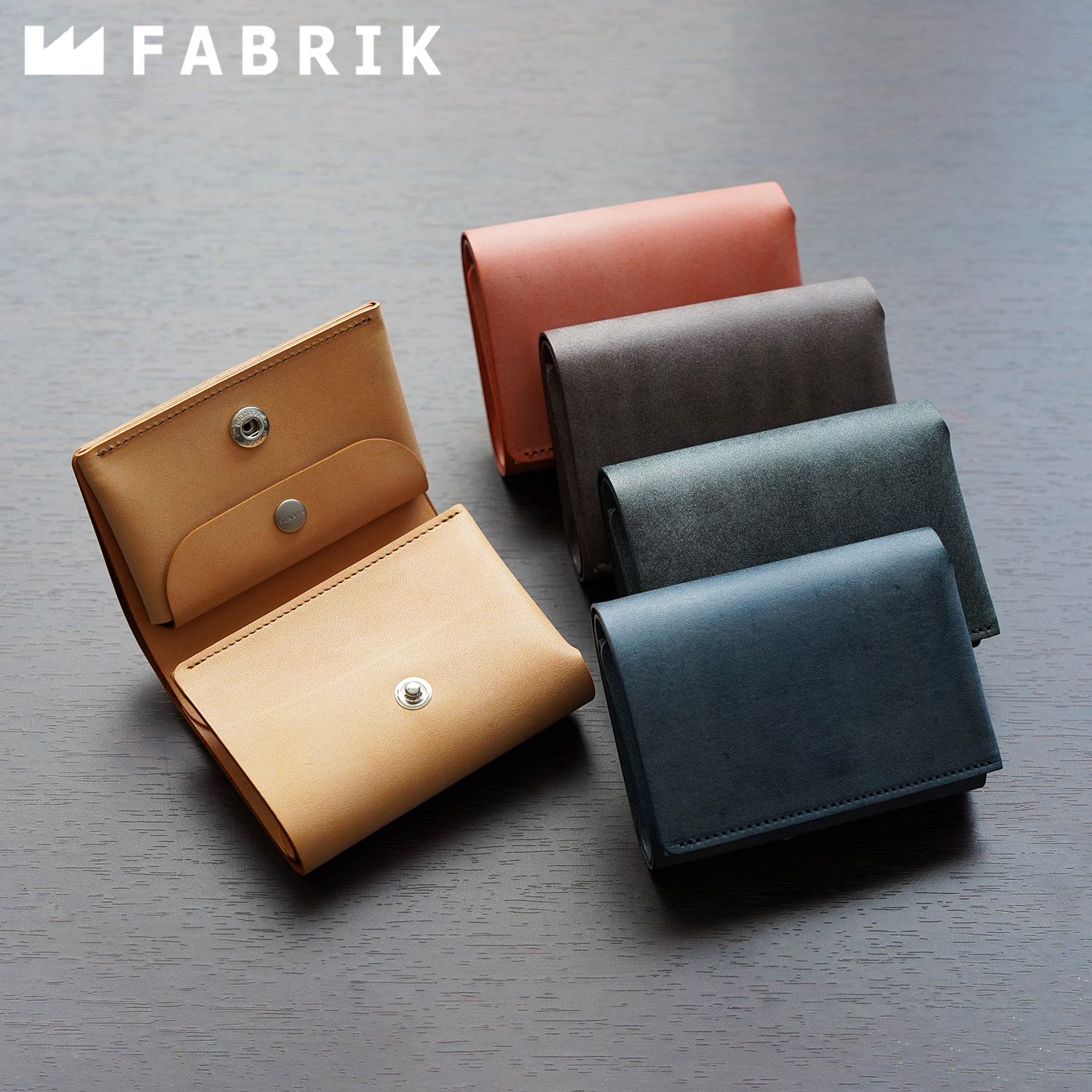 FABRIK（ファブリック） 三つ折り財布 メンズ レディース 本革 WALLET