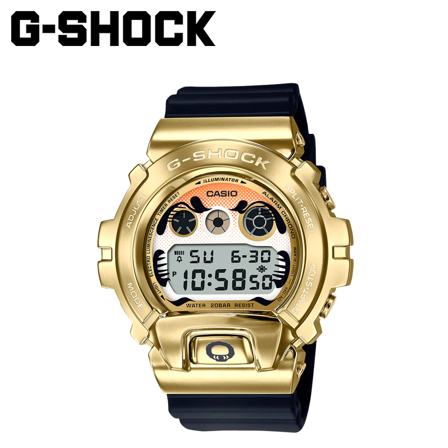 カシオ CASIO G-SHOCK 腕時計 GM-6900GDA-9JR 達磨 防水 ジーショック