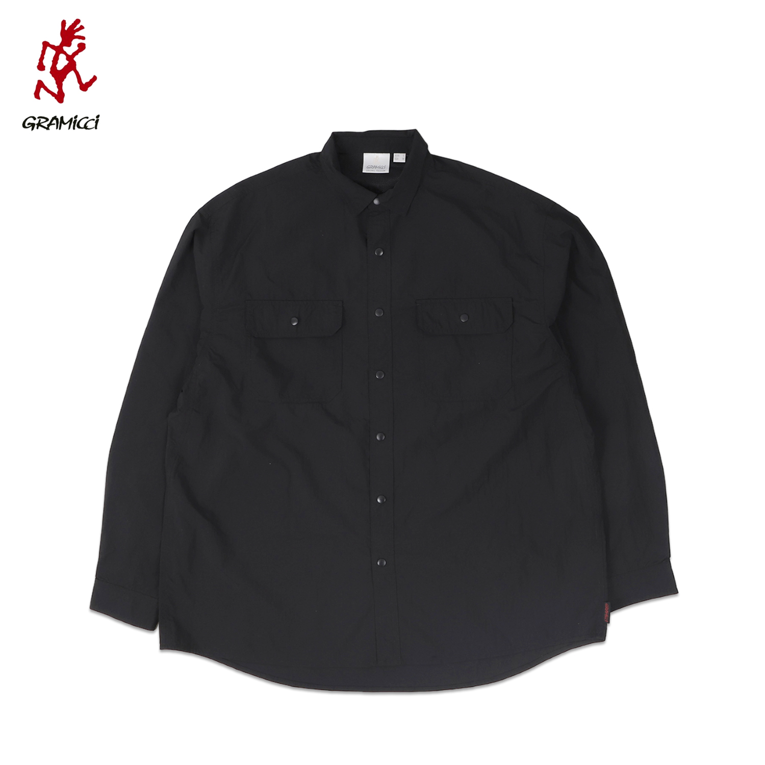 GRAMICCI スタンスシャツ 黒 M 新品 Gramicci（グラミチ） シャツ 長袖 ボタンシャツ メンズ ナイロン