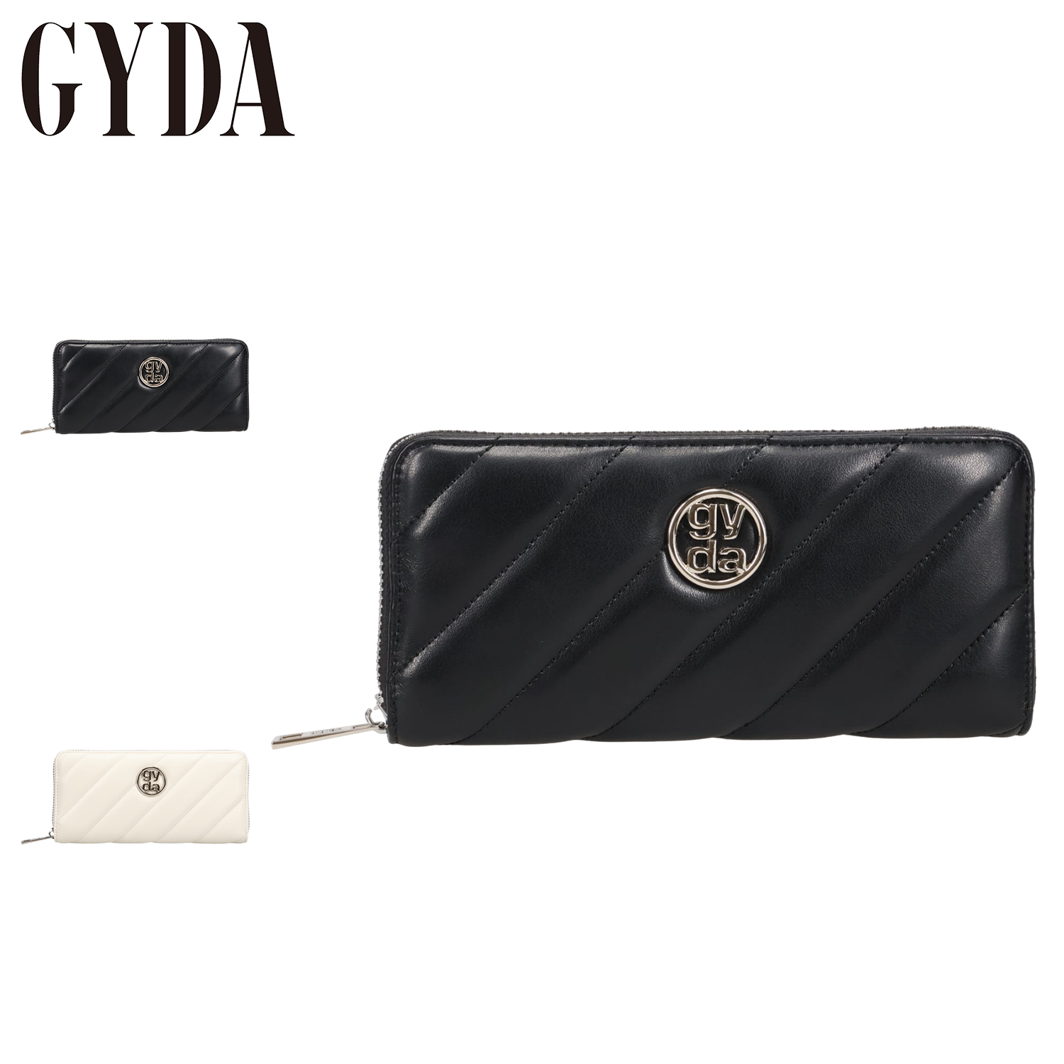 ジェイダ（GYDA）/GYDA(ジェイダ)ラウンドファスナー長財布 GY−W241 キルティングメタル GYDA（ジェイダ） 長財布 キルティング メタル レディース ラウンド