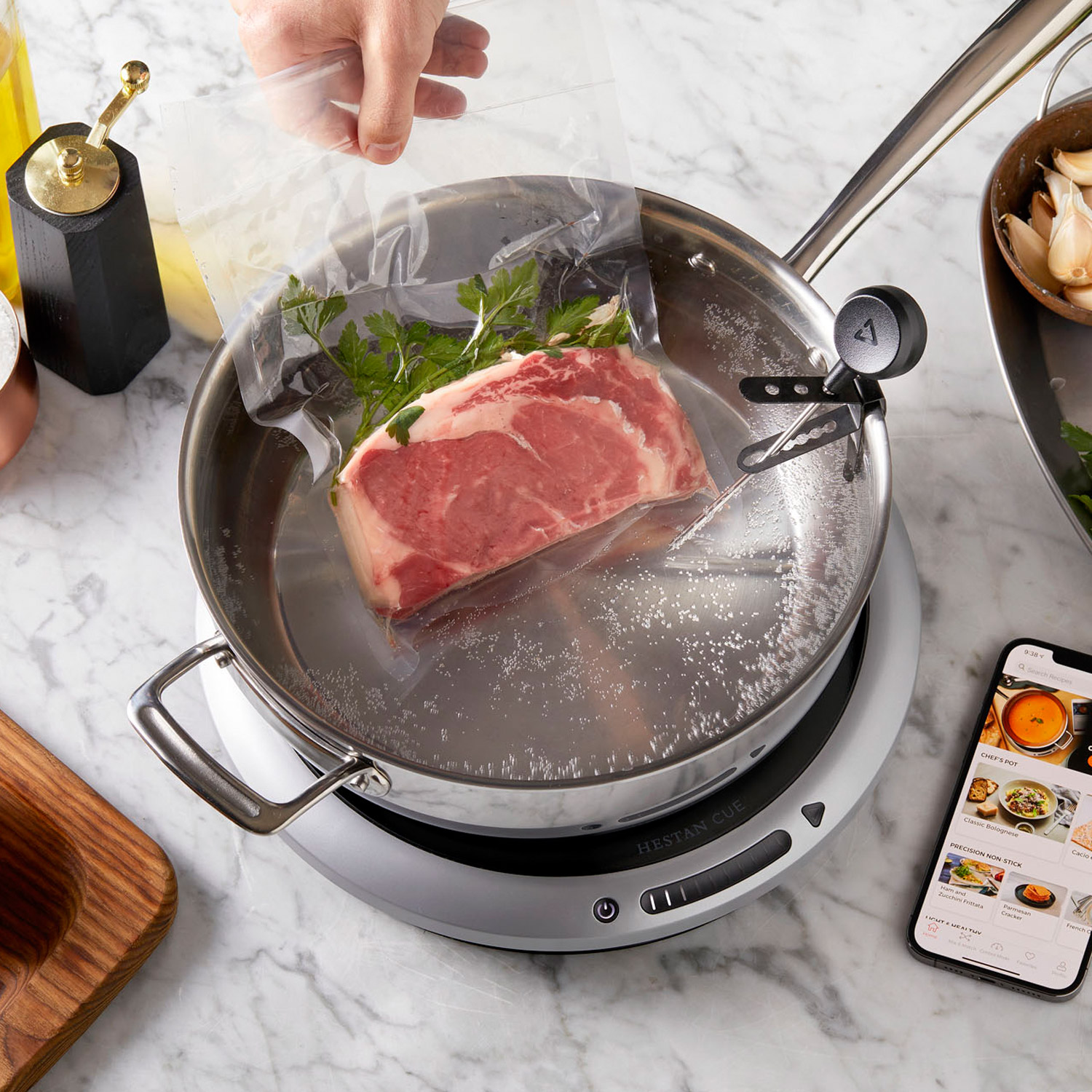 【新品】HESTAN CUE ヘスタンキュー スマートソースパン 片手鍋 3.5 HESTAN CUE（ヘスタンキュー） 鍋 片手鍋 20cm スマート ソースパン IH