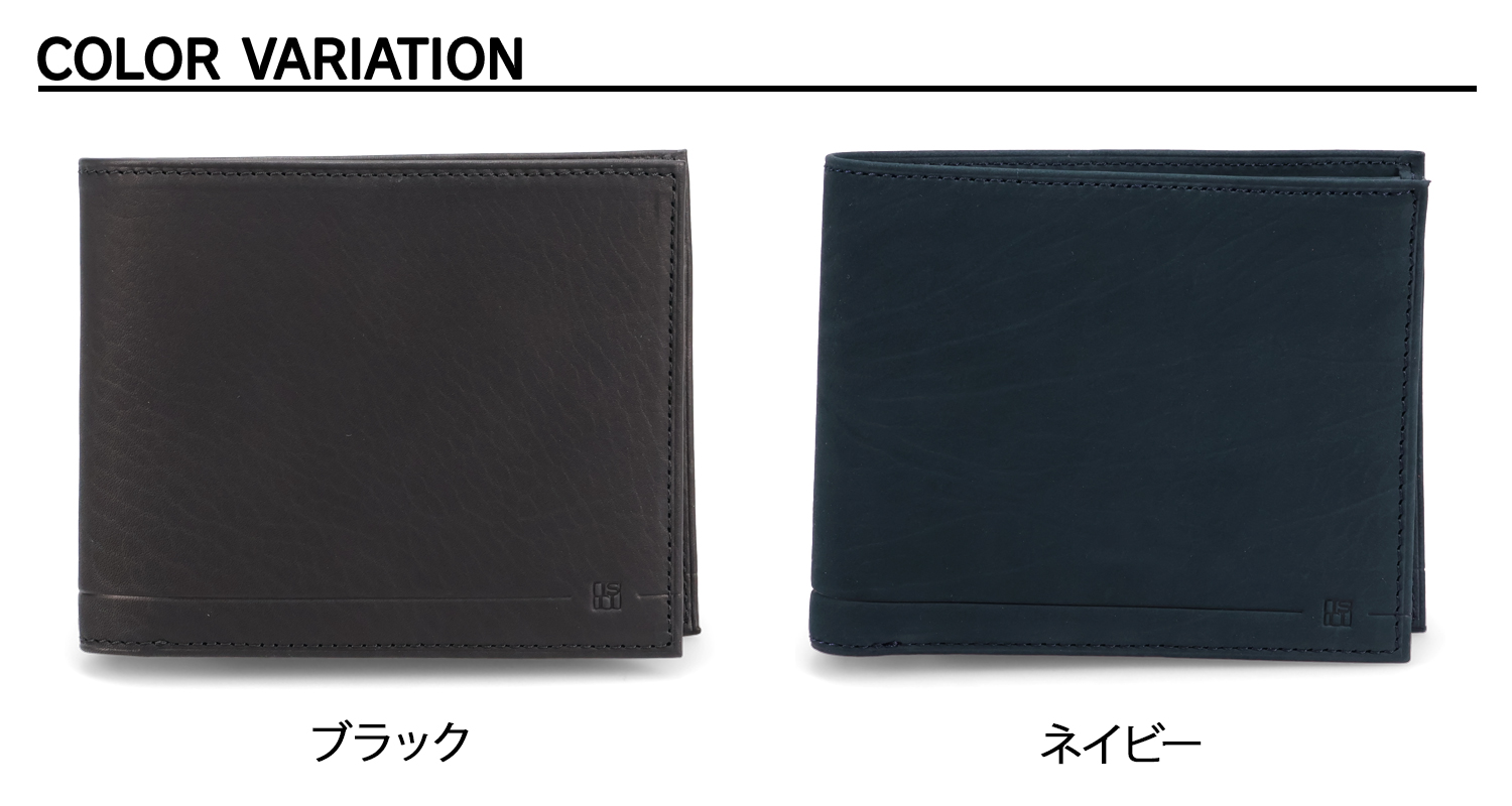 IS/IT（イズイット） 財布 二つ折り ミニ ガニー メンズ 本革 撥水
