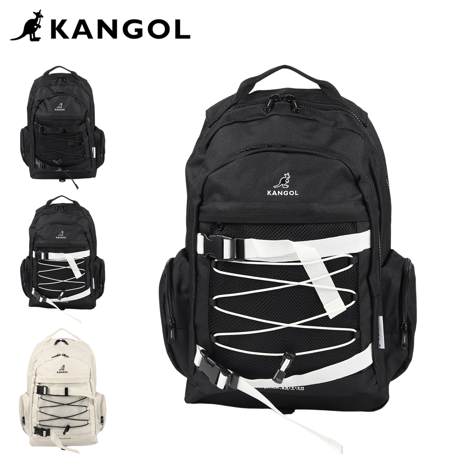 カンゴール KANGOL リュック バッグ バックパック メンズ レディース 18L 大容量 RUCKSACK ブラック 黒 KGSA-BG00263 KANGOL（カンゴール） リュック バッグ バックパック メンズ