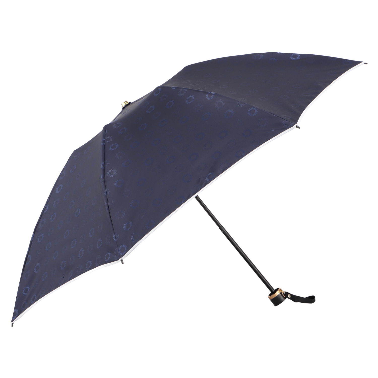LANVIN en Bleu ランバンオンブルー 雨傘 折りたたみ傘 手書きフラワー