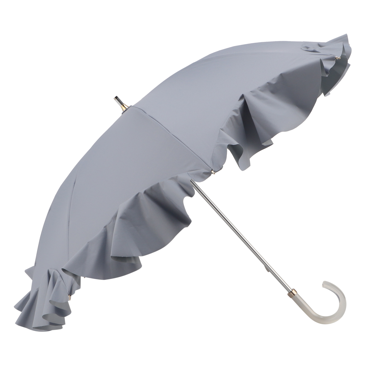 ランバンオンブルー LANVIN en Bleu 日傘 長傘 晴雨兼用 ショート 雨傘 レディース 50cm 遮光 遮蔽 UVカット 紫外線対策 ラッフルフリル 22-084-11852-06 | LANVIN en Bleu | 01