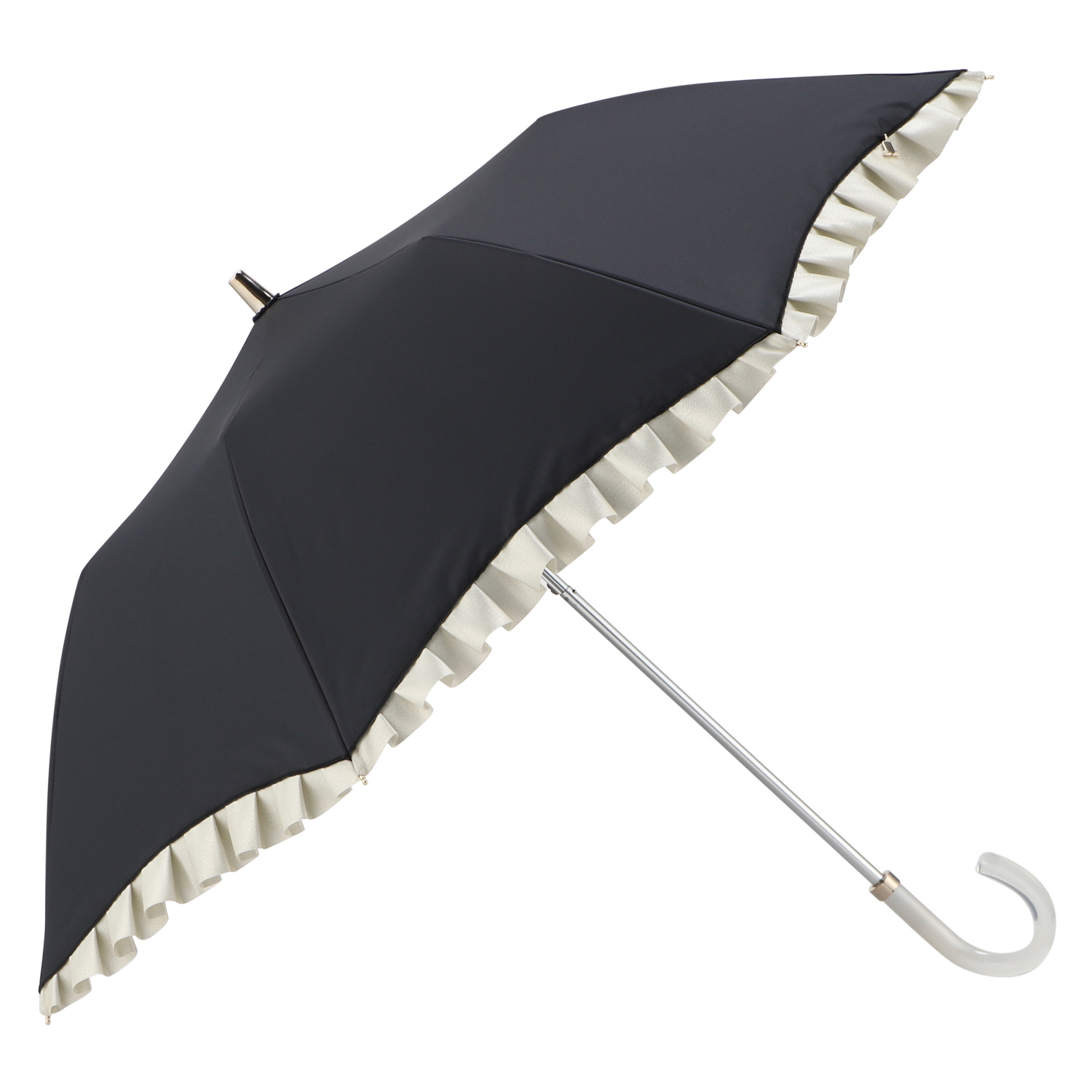 ランバンオンブルー LANVIN en Bleu 日傘 完全遮光 晴雨兼用 ショート