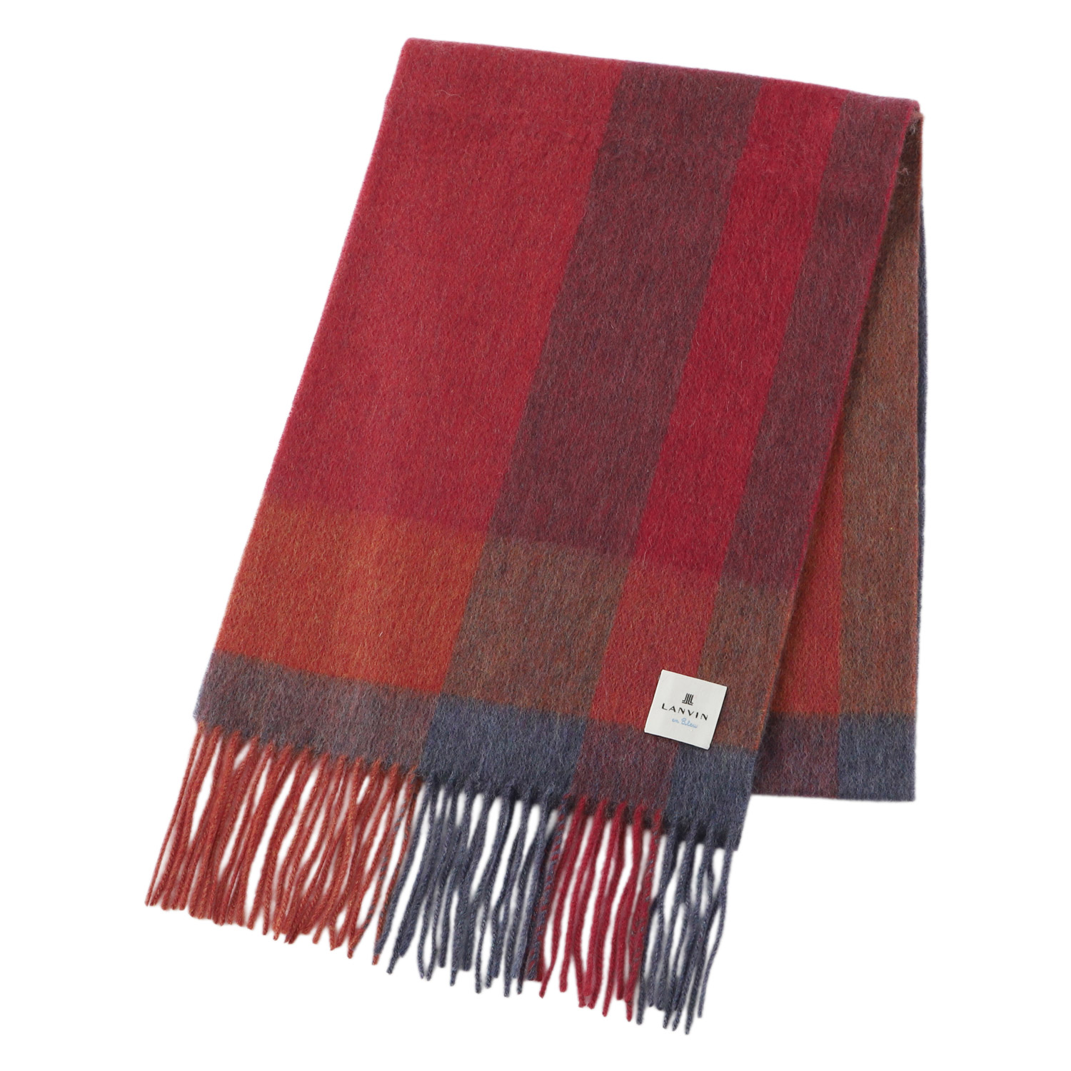 LANVIN　カシミヤストール LANVIN COLLECTION ランバン コレクション カシミヤ チェックストール