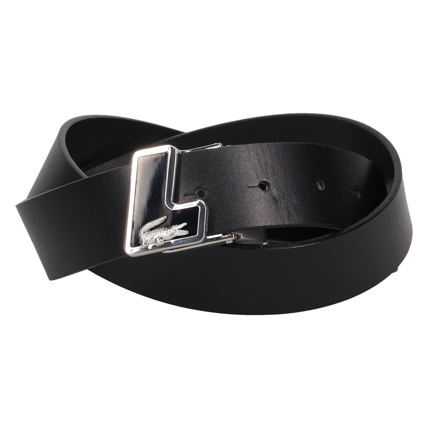 LACOSTE（ラコステ） ベルト メンズ 本革 日本製 BELT ブラック