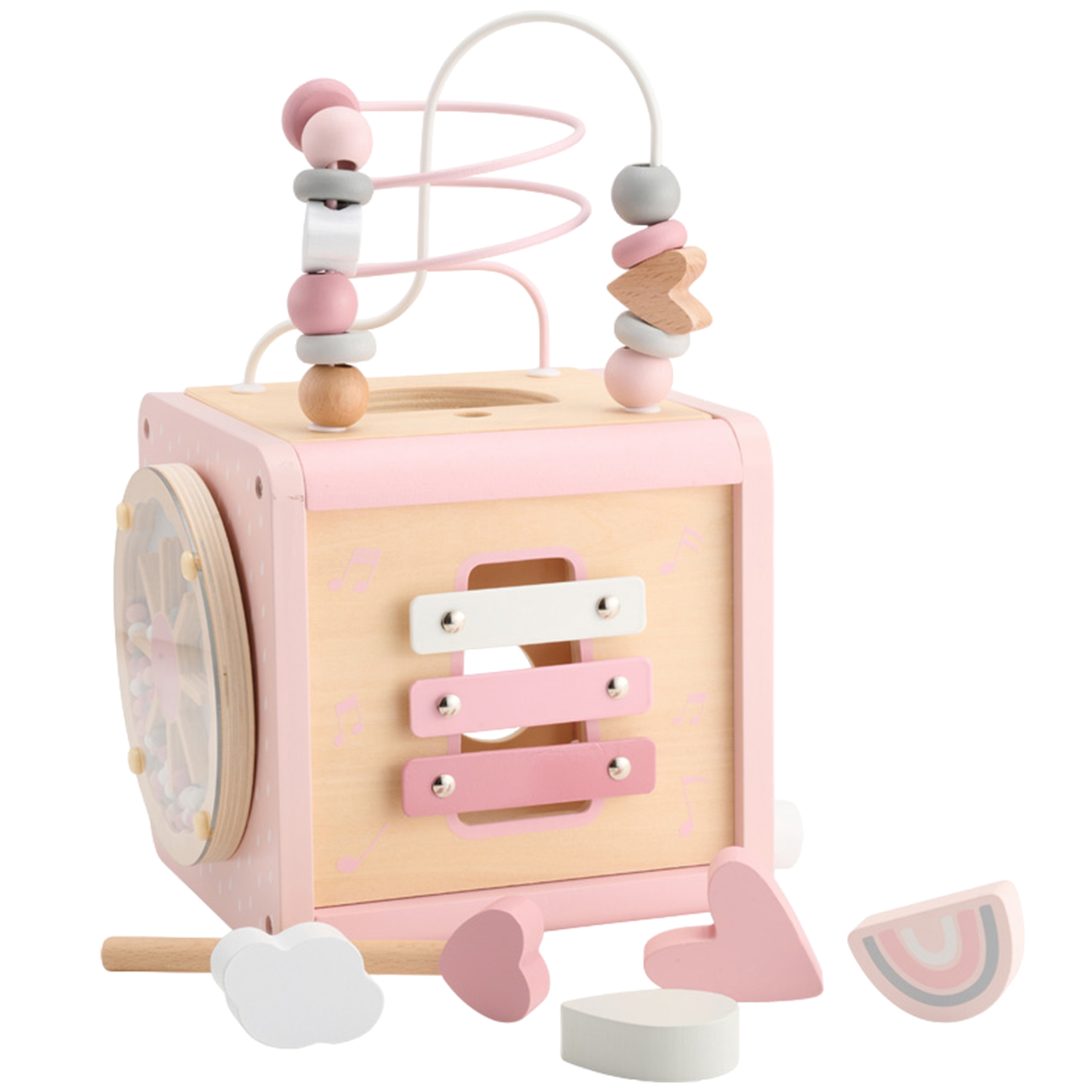 labellabel レーベルレーベル 知育玩具 1歳 木のおもちゃ 女の子 男の子 子供 赤ちゃん ベビー 誕生日 出産 プレゼント アクティビティキューブ | ブランド登録なし | 03