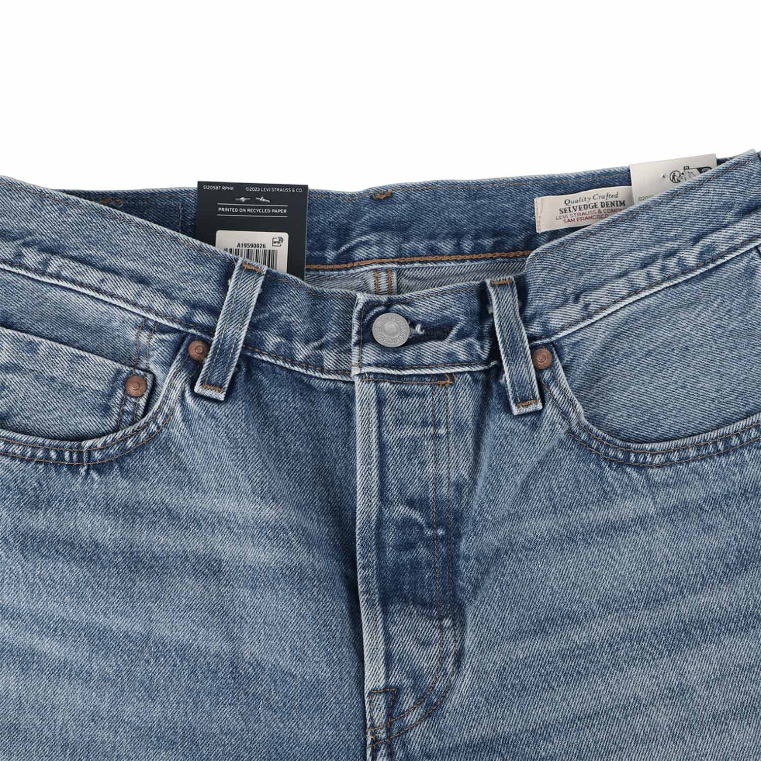 リーバイス LEVIS 501 デニム パンツ ジーンズ ジーパン レディース ストレート リラックスフィット 90S SHAPE SHIFTER  ミディアム インディゴ A1959-0026