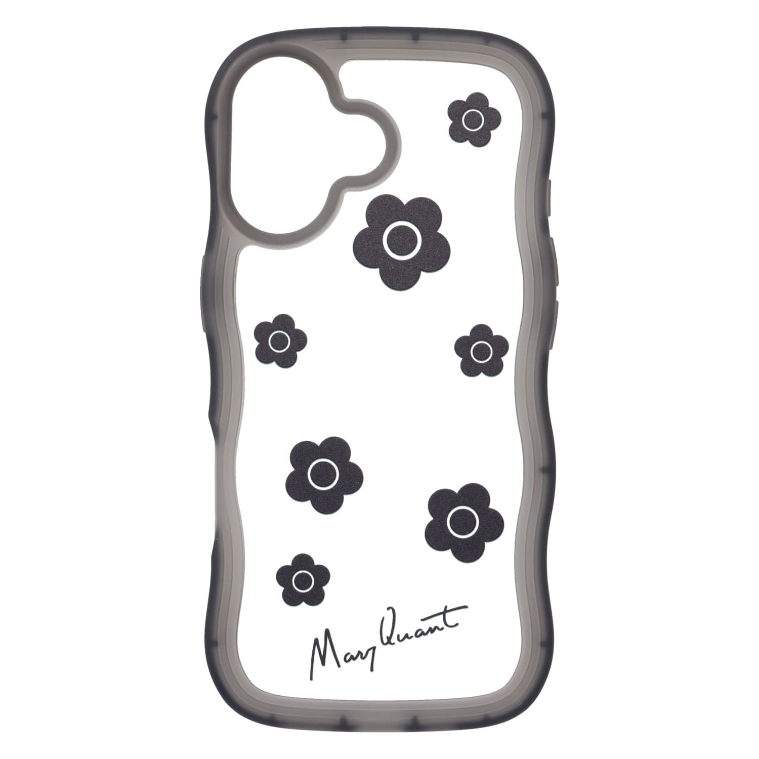 MARY QUANT マリークヮント iPhone17 iPhone17e 16 16e 15 14 ケース スマホケース アイフォン ウェーブフレーム デイジー レディース キラキラ うねうね | MARY QUANT | 01
