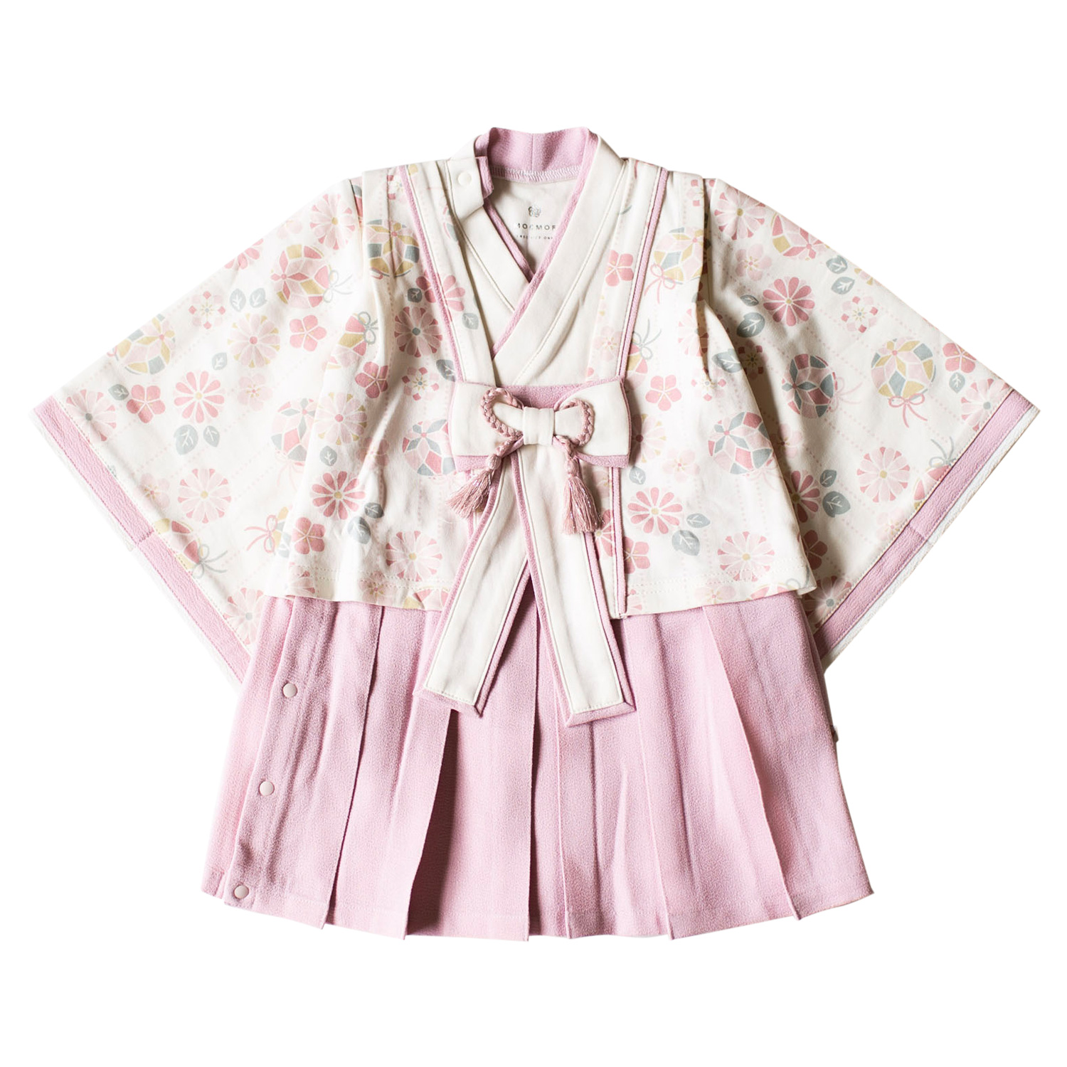 mocmof モクモフ 袴 ロンパース ベビー服 子供服 和服 ベビー キッズ 女の子 70cm 80cm 90cm 初節句 衣装 お食い初め お宮参り 正月 622-456026K | mocmof | 01