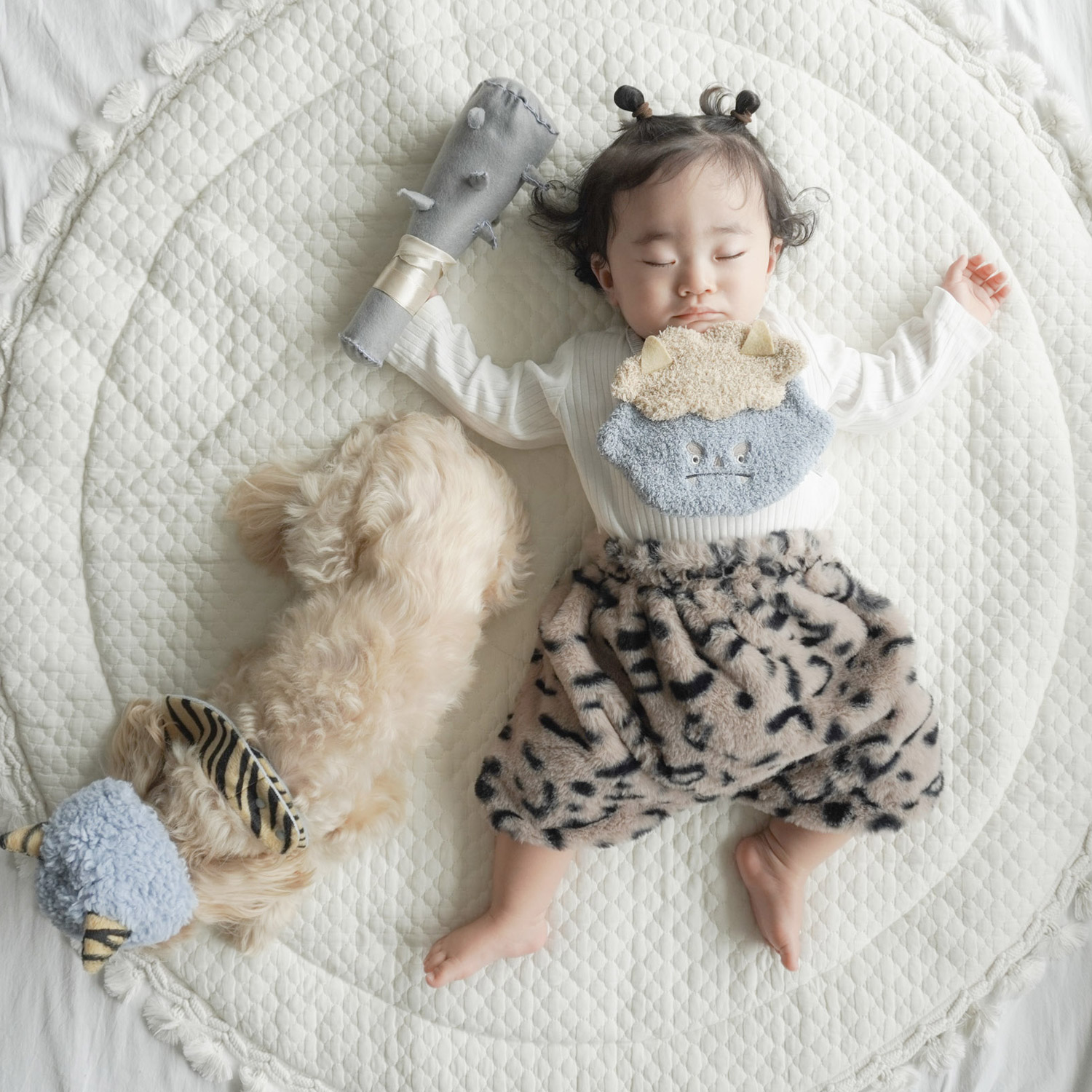 mocmof（モクモフ） 髪飾り ヘアアクセ よだれかけ 涎掛け 節分ヘア