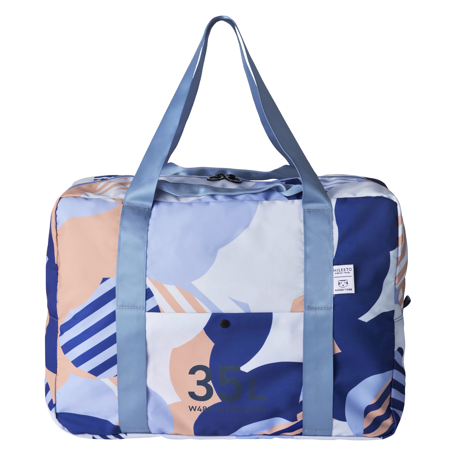 ミレスト MILESTO ボストンバッグ メンズ レディース 35L 大容量 旅行 POCKETABLE BOSTON BAG ブルー MLS947 | MILESTO | 01