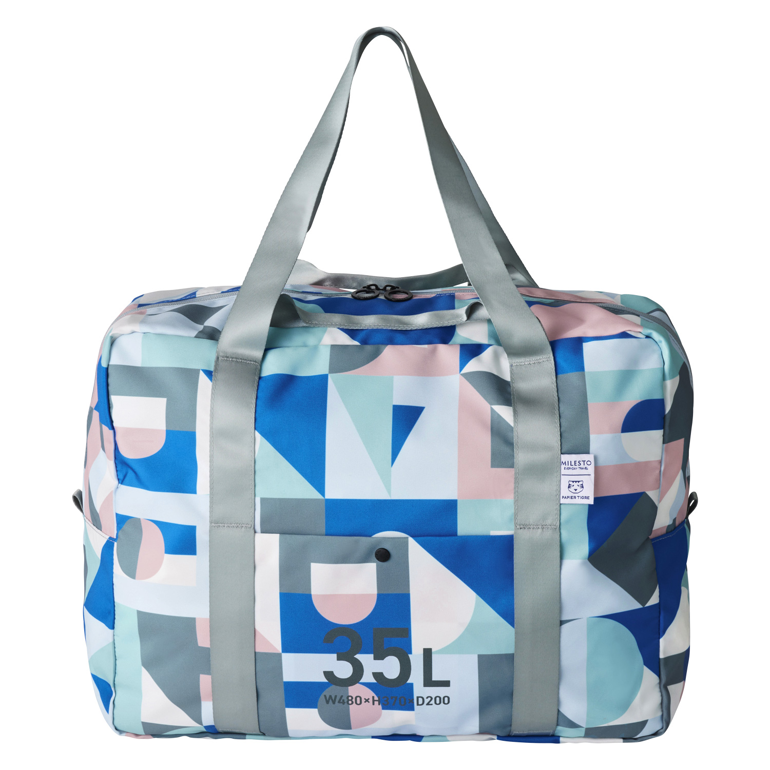 ミレスト MILESTO ボストンバッグ メンズ レディース 35L 大容量 旅行 POCKETABLE BOSTON BAG ブルー MLS947 | MILESTO | 02